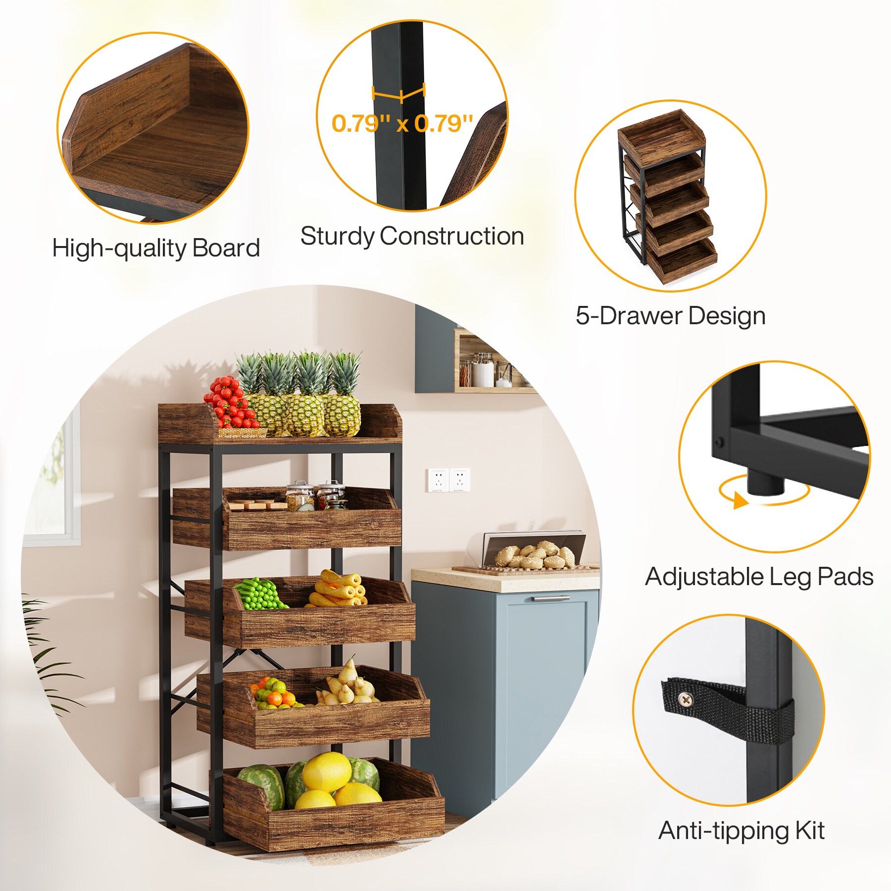 Snack Stand Plan/snack Rack Stand Plan/wood Stand Plan/pantry