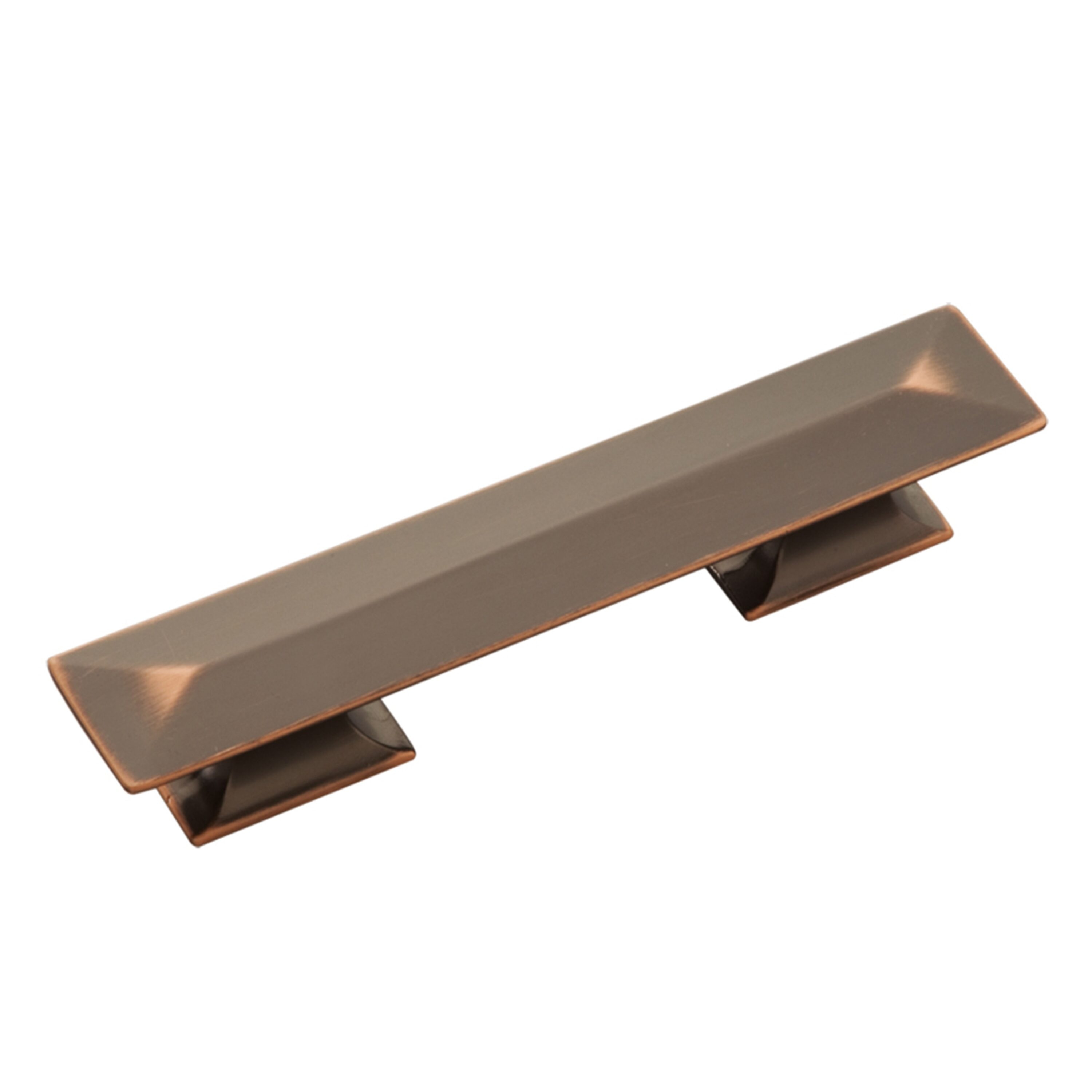 Hickory Hardware P2153-OBH-10B Bungalow 3-in or 3-3/4-in , 96mm Center to Center Oil-Rubbed Bronze Highlighted Rectangular Handle 10 -Pack