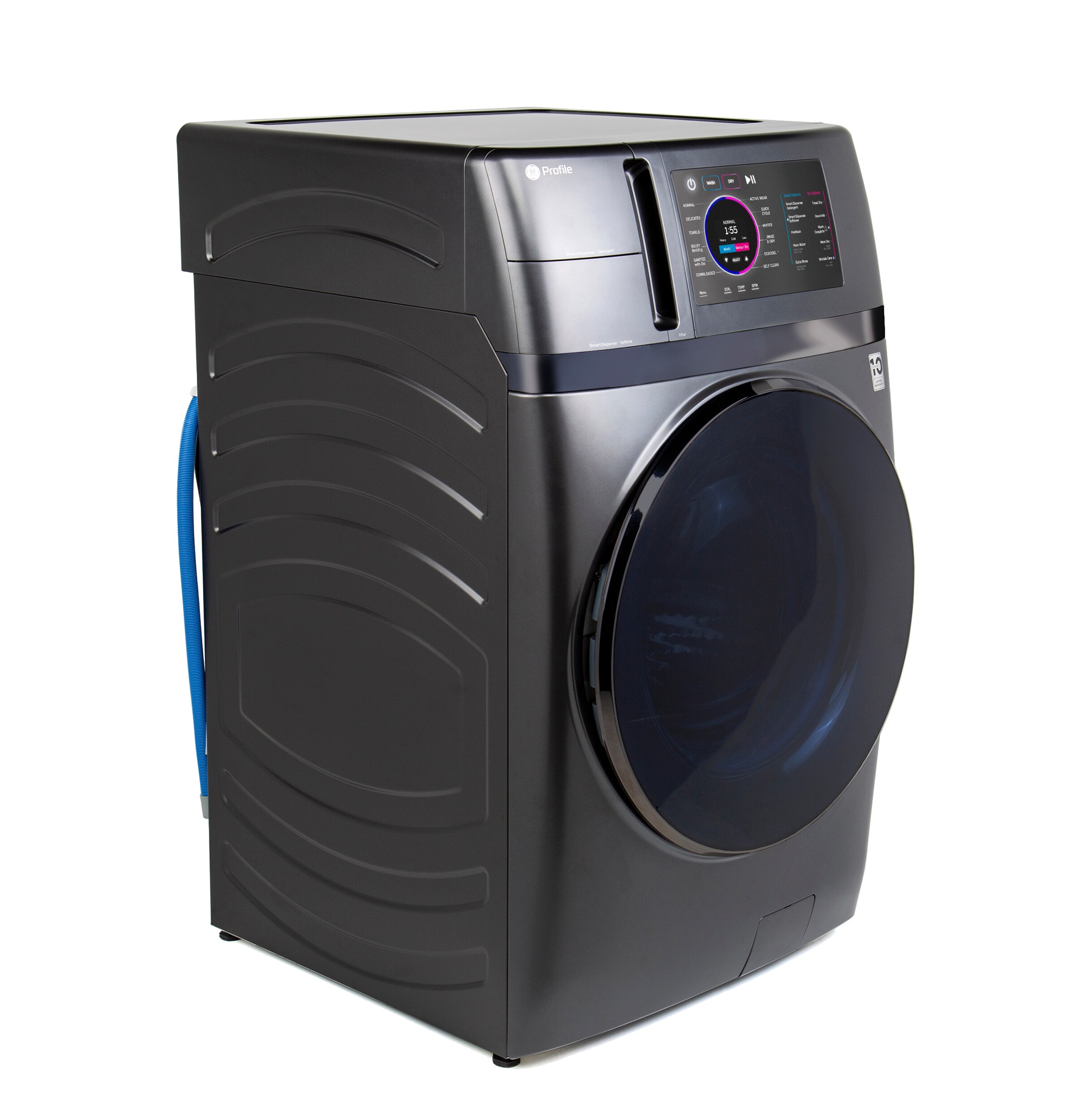 GE Profile 4.8-cu ft Capacity Carbon Graphite Ventless All-in-One Washer/Dryer Combo ENERGY STAR