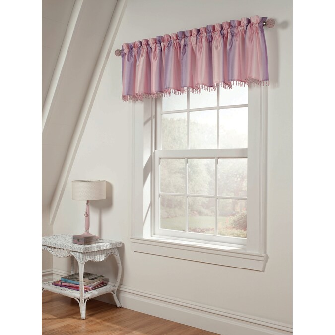 Style Selections 63 In Pink Polyester, Pink Valance Curtains
