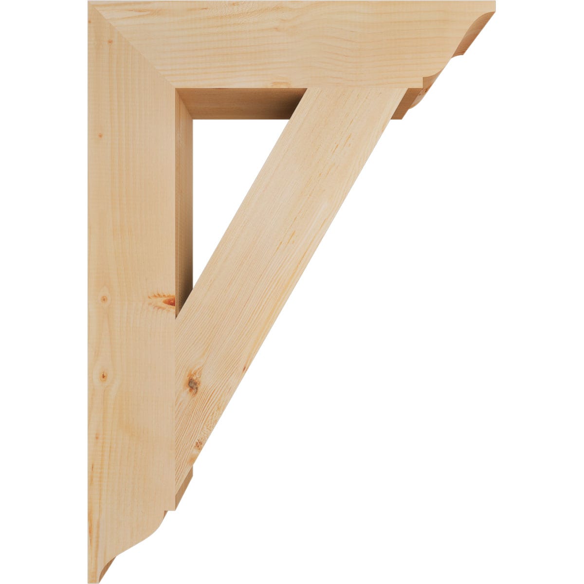 Ekena Millwork BKT06X28X40TRA01SDF Exterior-Brackets-Braces - View #3