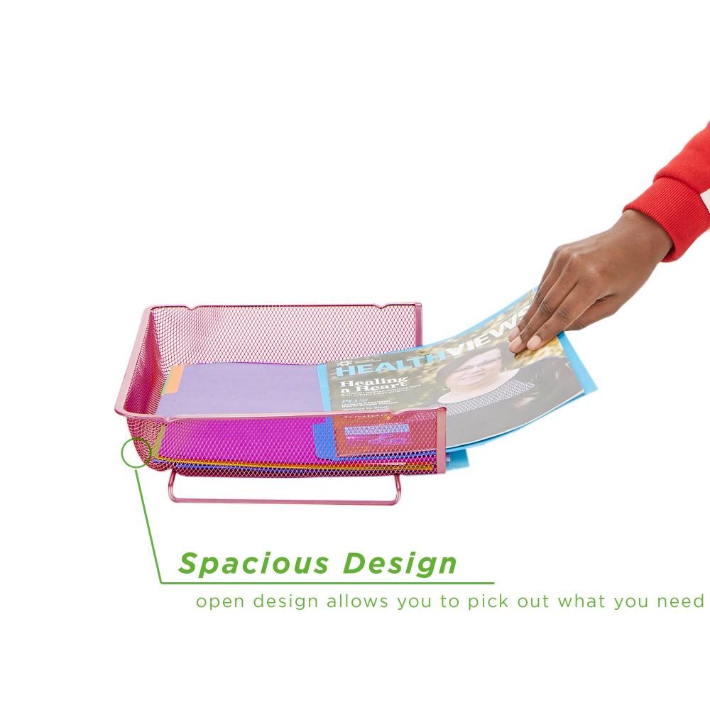 Mind Reader RSTACK2-PNK Desktop-Organizers - View #4