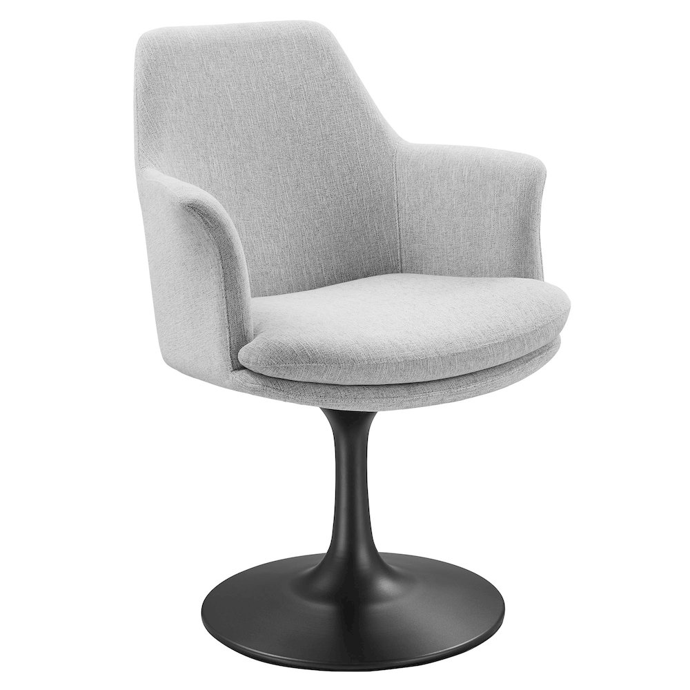 Modway EEI-6956-BLK-HLG Lippa Swivel Dining Upholstered Armchair