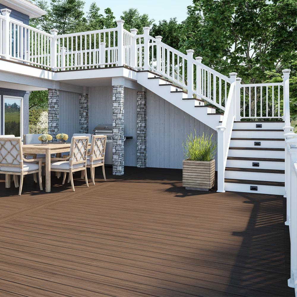 Deckorators Vault White Composite Fascia Deck Board at Lowes.com