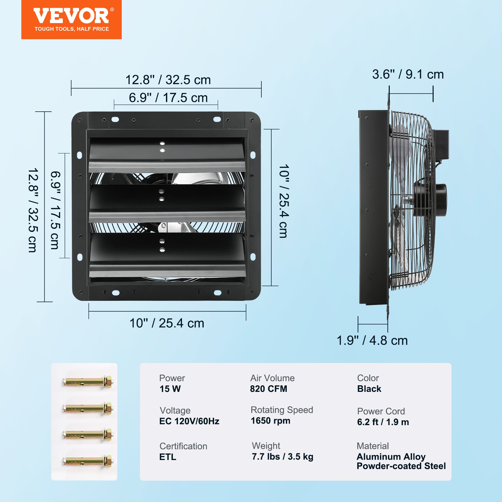 VEVOR BYCSPQSDJEC10VE89V1 Door-Frame-Fans - View #8