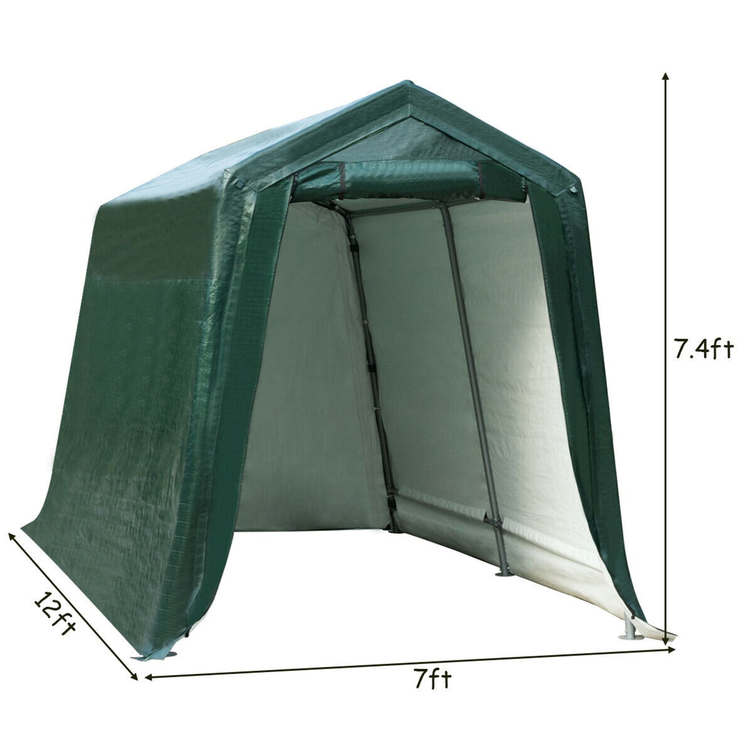 Portable shop storage tents