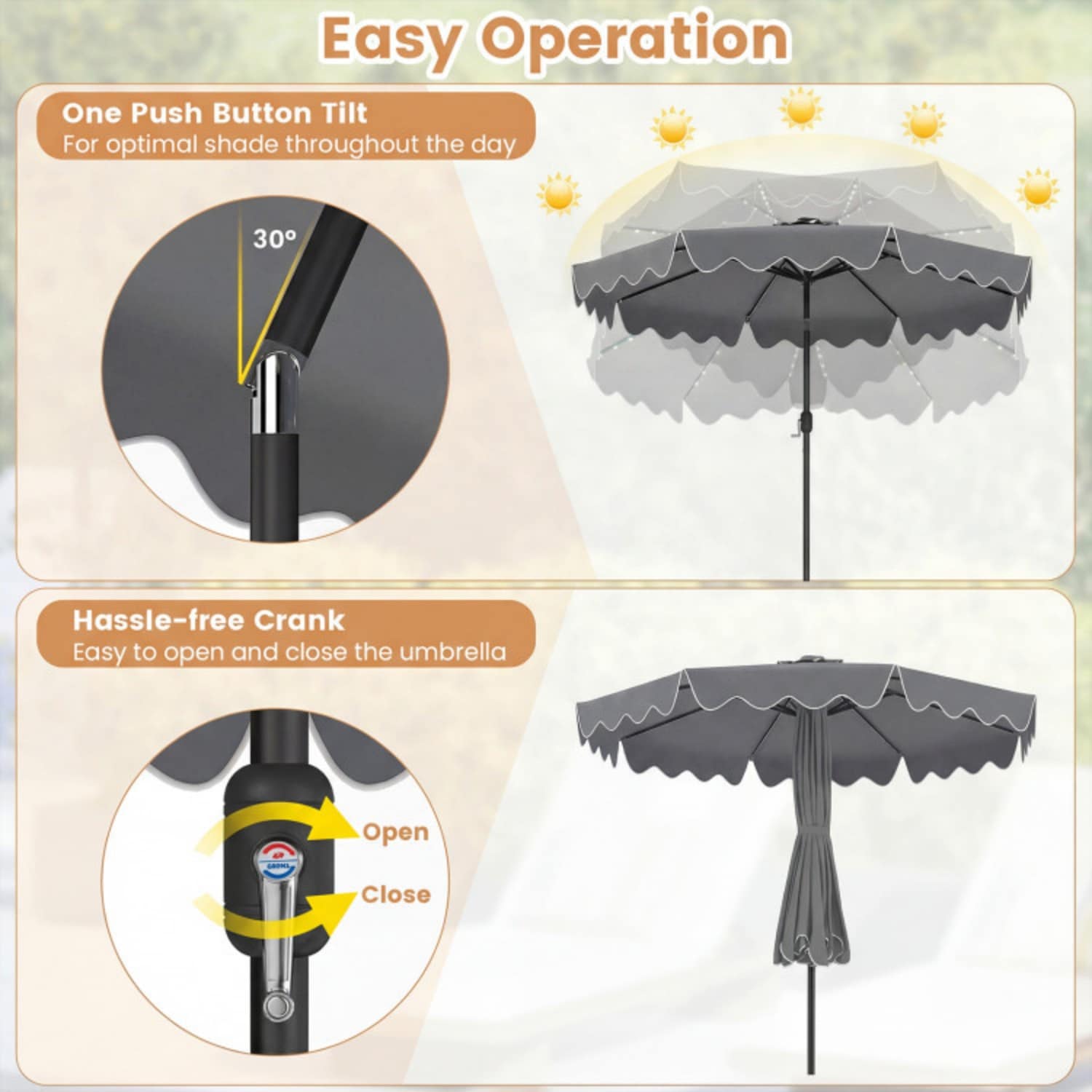 Mondawe MO-NP-13308GR3P Umbrellas-2 - View #7
