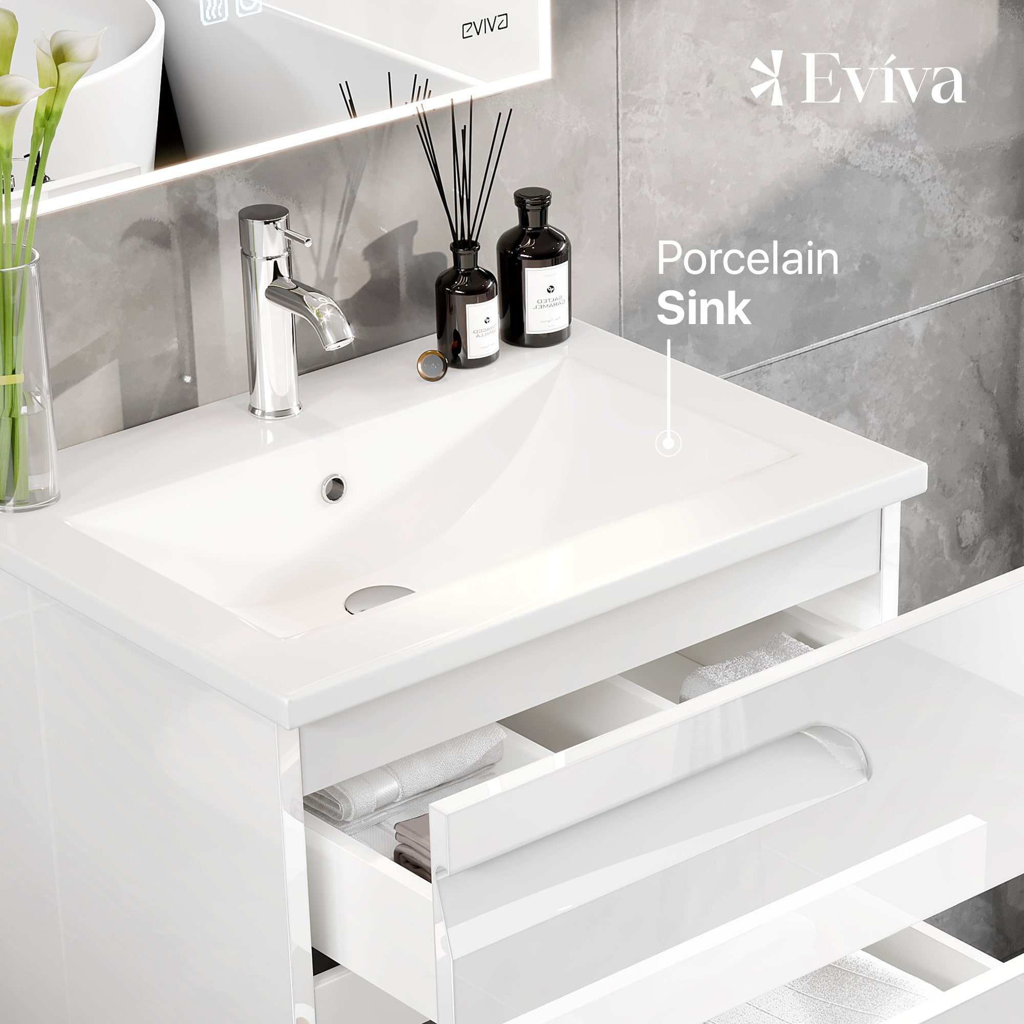 Eviva EVVN23-24WH-FS Bath-Vanity-Combo - View #4