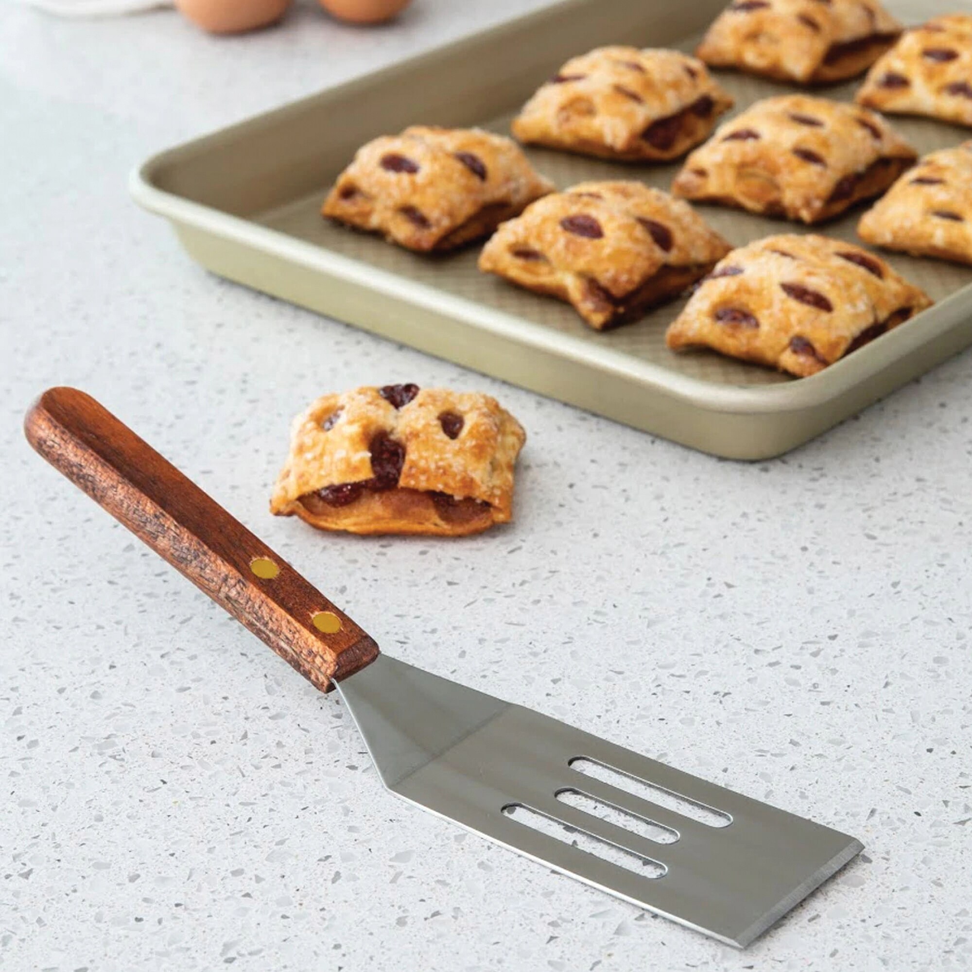 COOKIE SPATULA With Wood Handle 