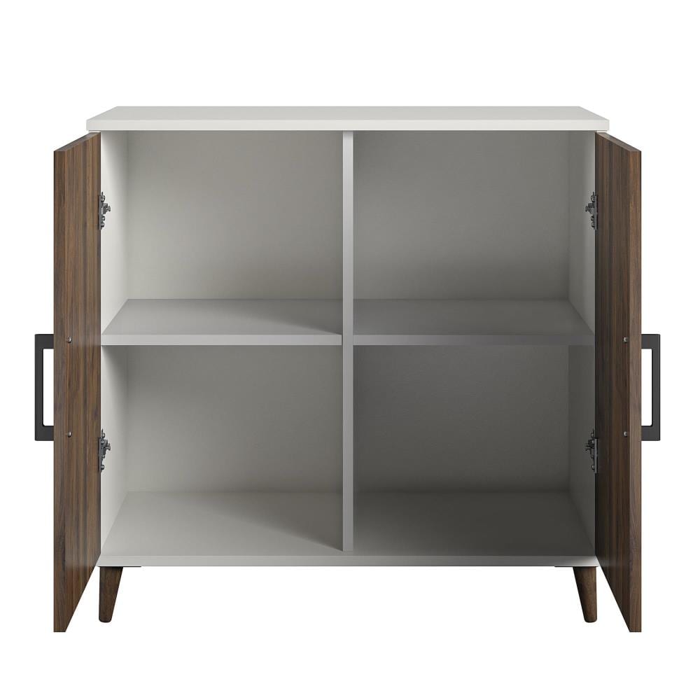 Ameriwood Home Ovando White Contemporary/Modern Wood Media Cabinet