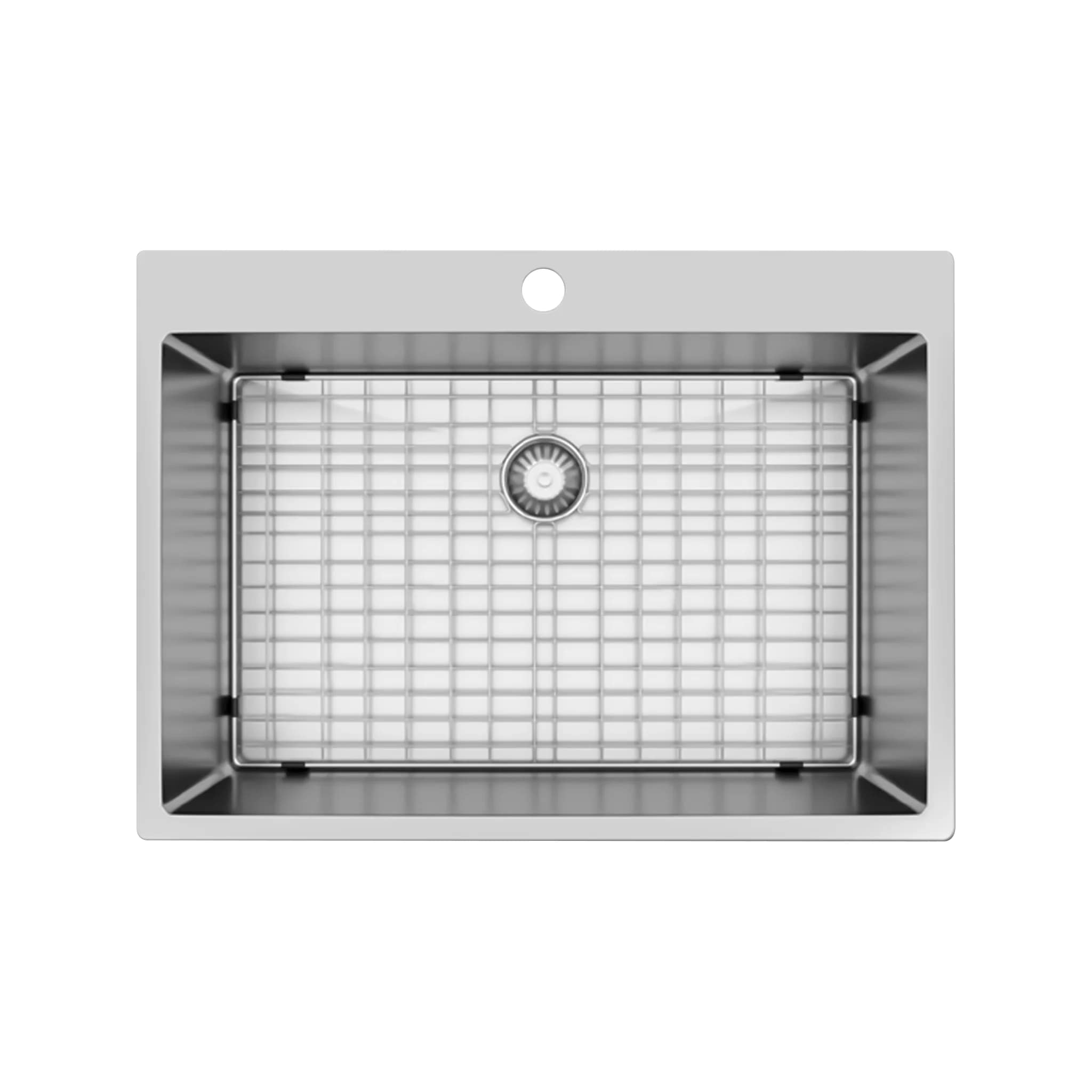 Valley Bath and Kitchen VIEWPOINT2720T Drop-in 27 x 20 Stainless steel Single bowl 1-Hole 16 -Gauge Kitchen Sink