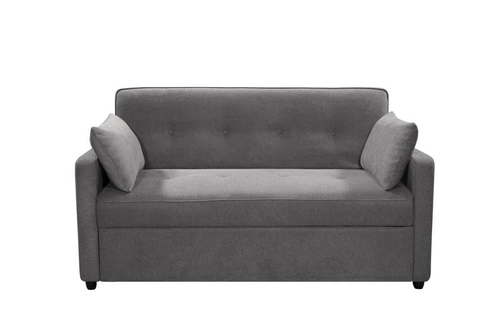 Serta Grey Casual Microfiber Queen Sofa Bed at Lowes.com