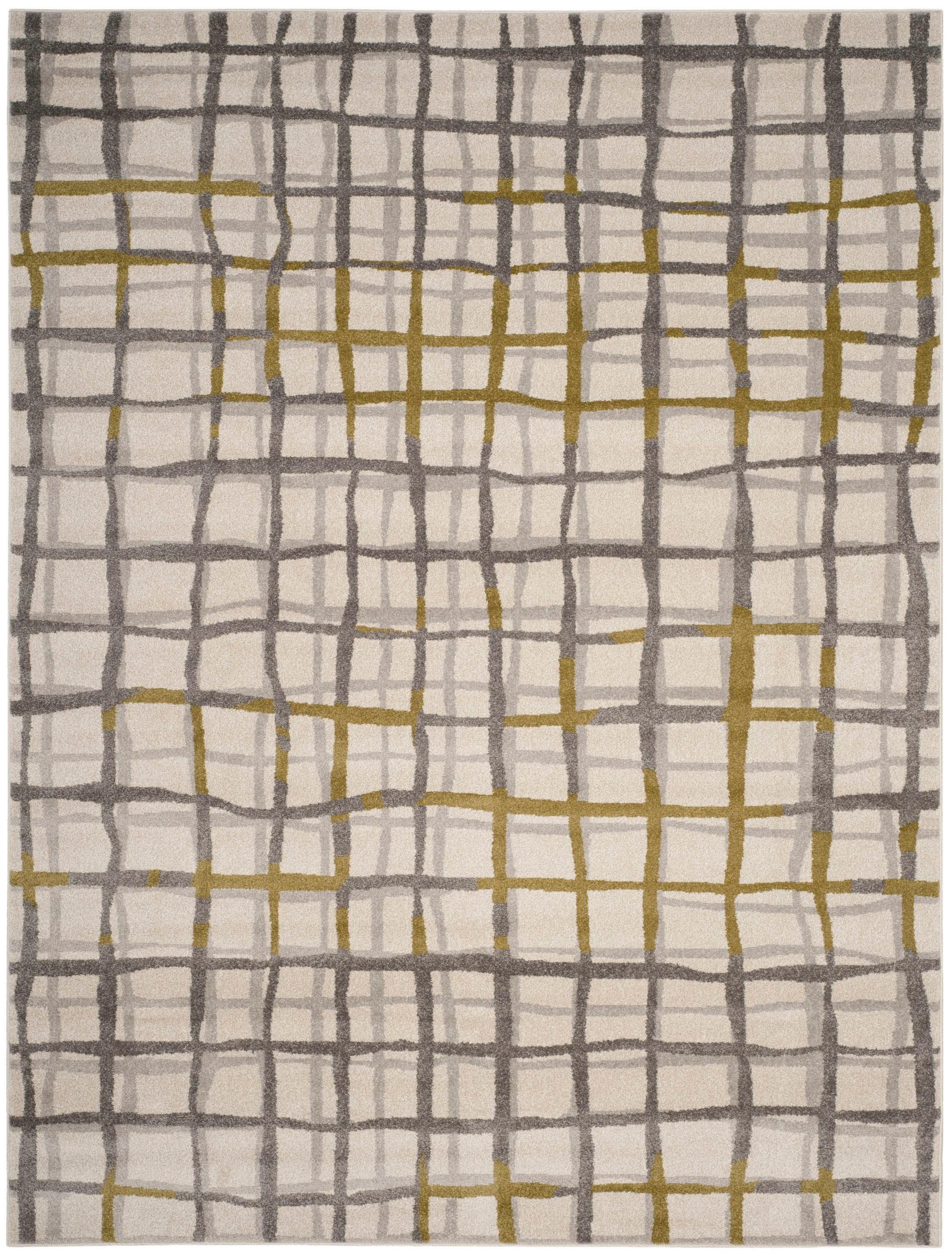 Safavieh AMT403K-8 Amherst Tilla 8 x 10 (ft) Loomed Synthetic Ivory/Light Gray Rectangular Indoor Abstract Farmhouse/Cottage Area rug