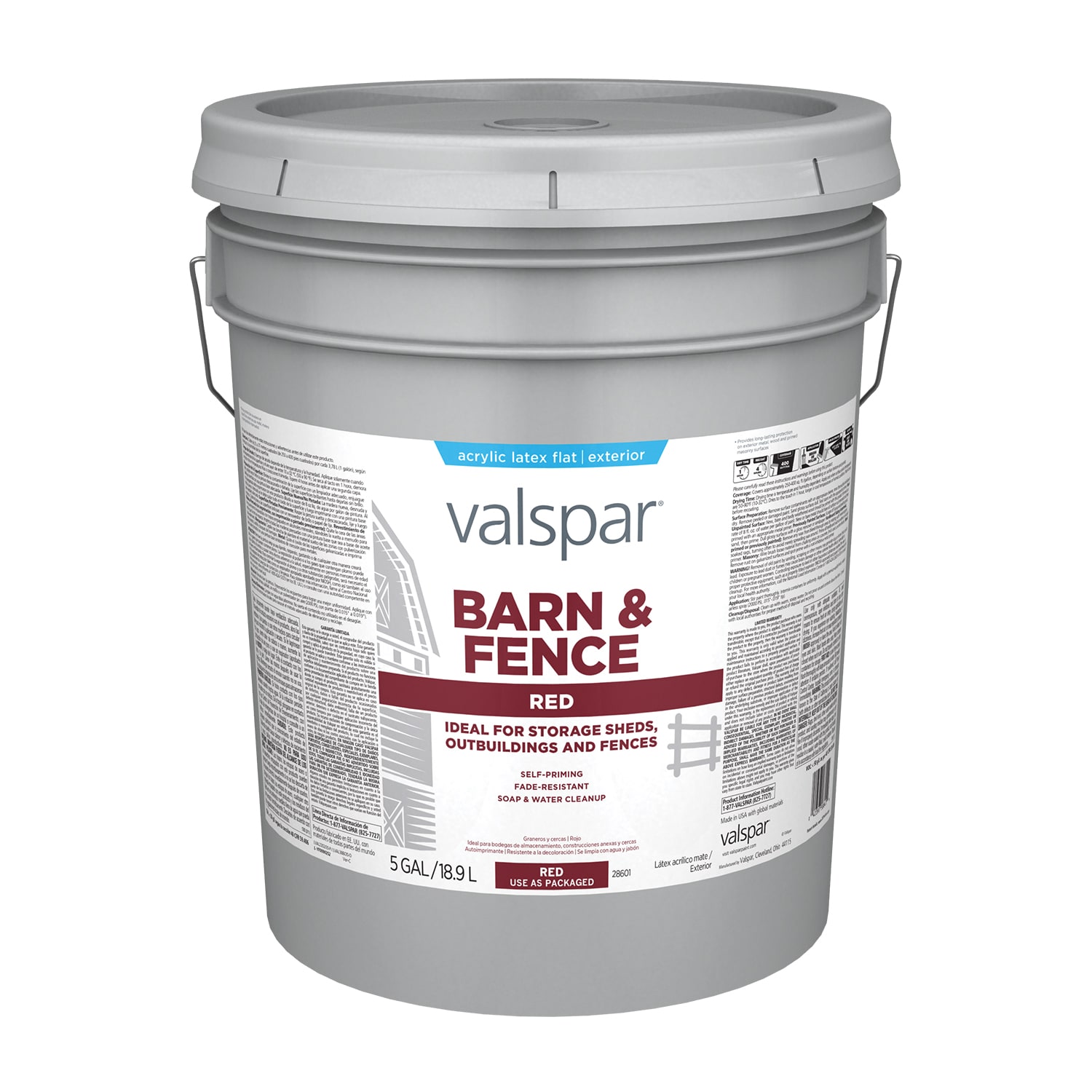Valspar Barn and Fence Gloss White Oil-based Exterior Paint (5