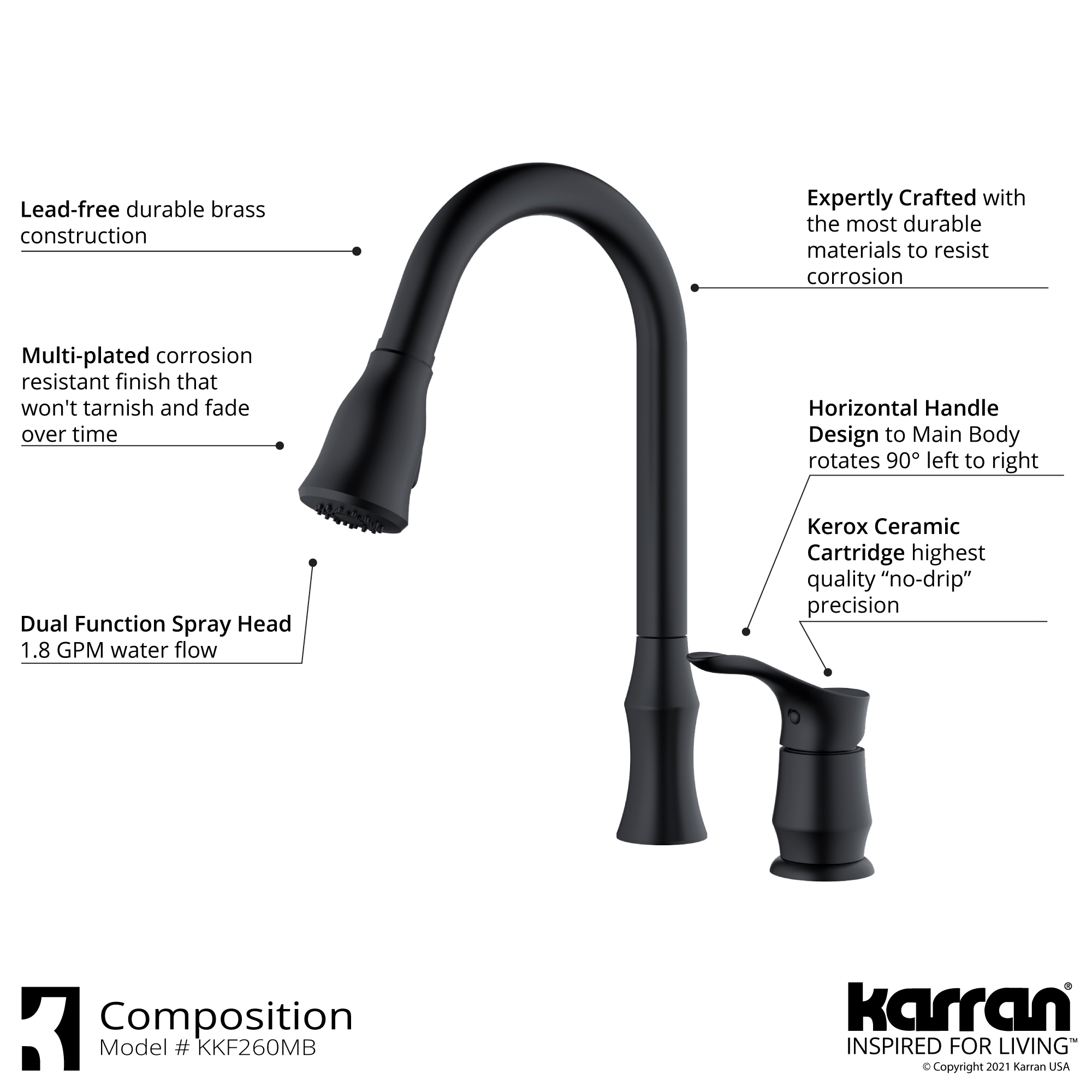 Karran KKF260SD25MB Kitchen-Faucets - View #4