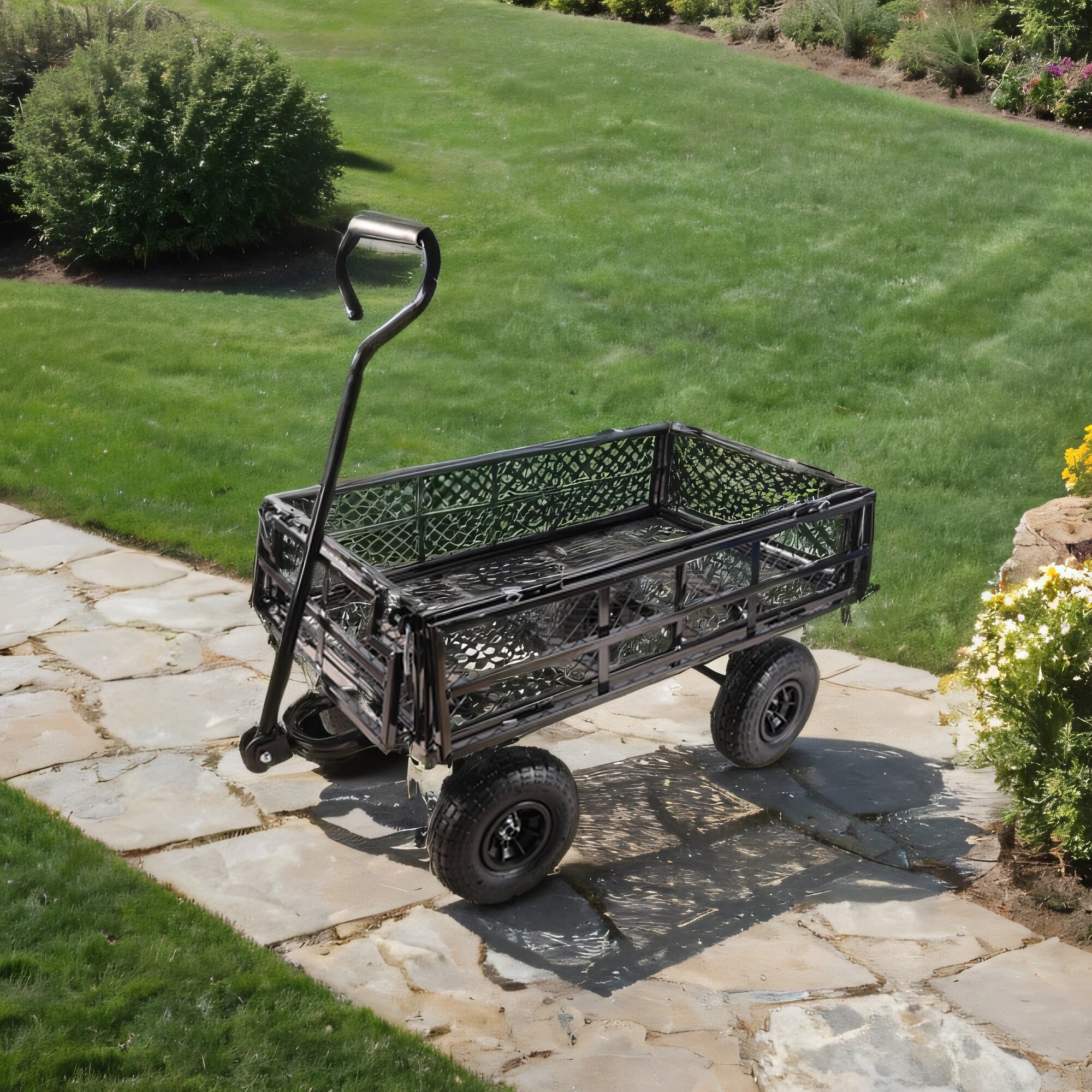 SINOFURN SYB010039BK Yard-Carts - View #6