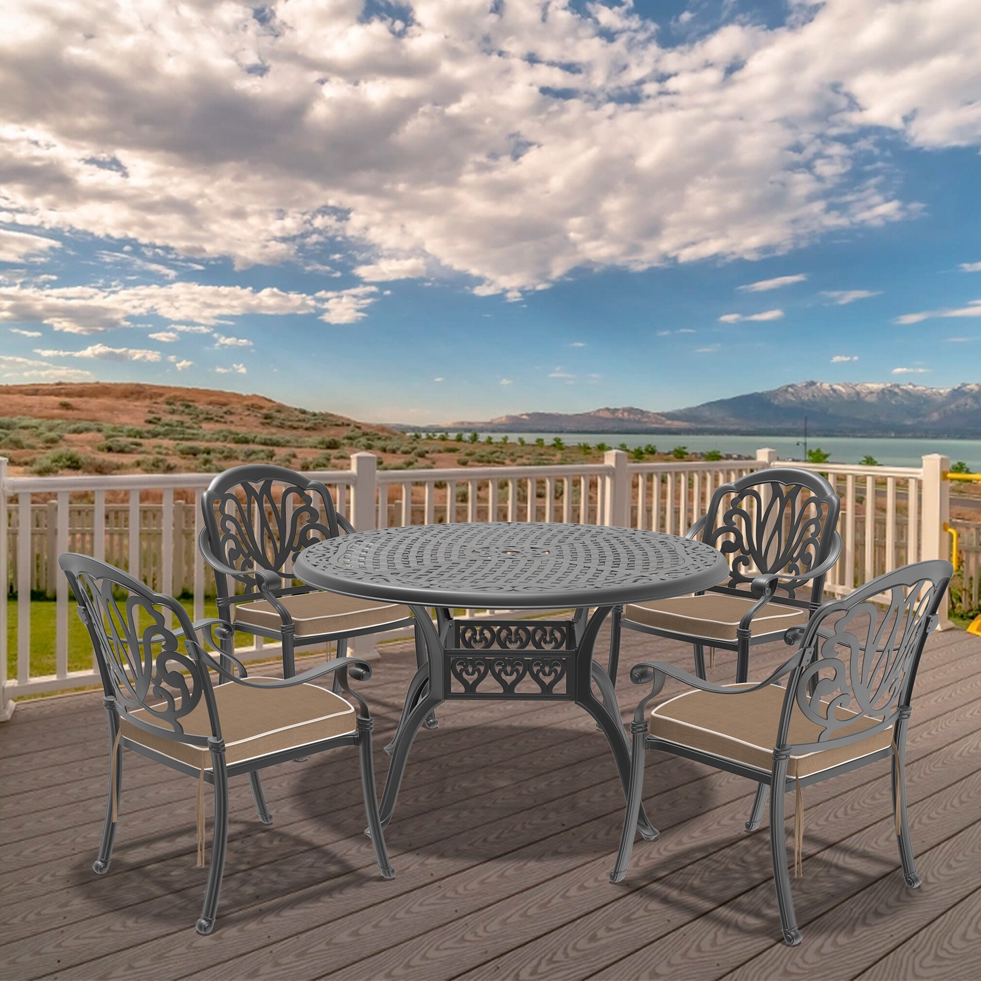 Kahomvis NICE-QP1092-139 Patio-Dining-Sets - View #2