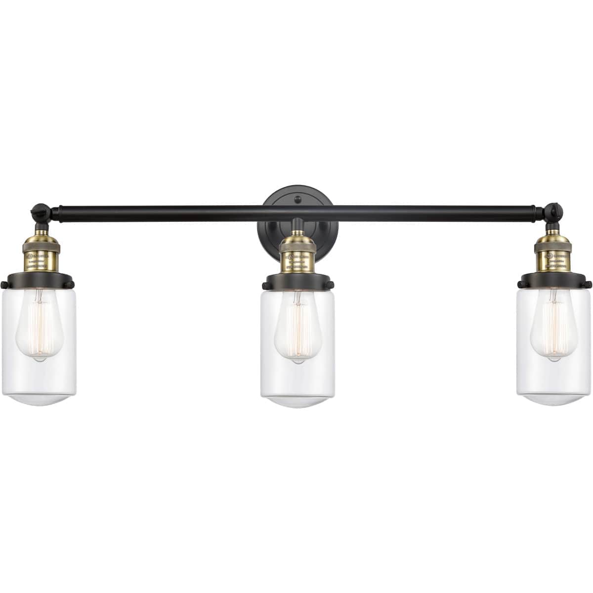 Innovations Lighting 1815758 205-BAB-G312 Franklin Restoration Dover Black Antique Brass