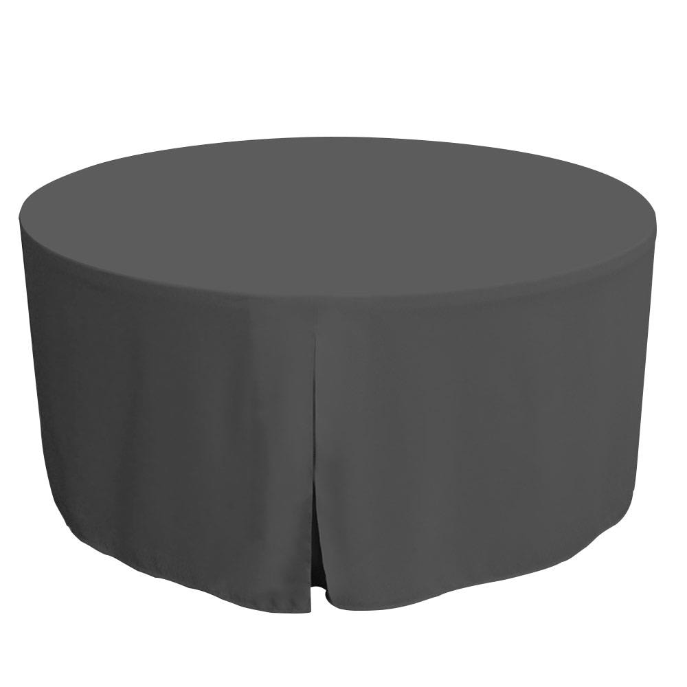 WestPoint Home 028828404251 Tablevogue Table Cover Collection Fitted Indoor/Outdoor Charcoal Table Cover for 60-in round