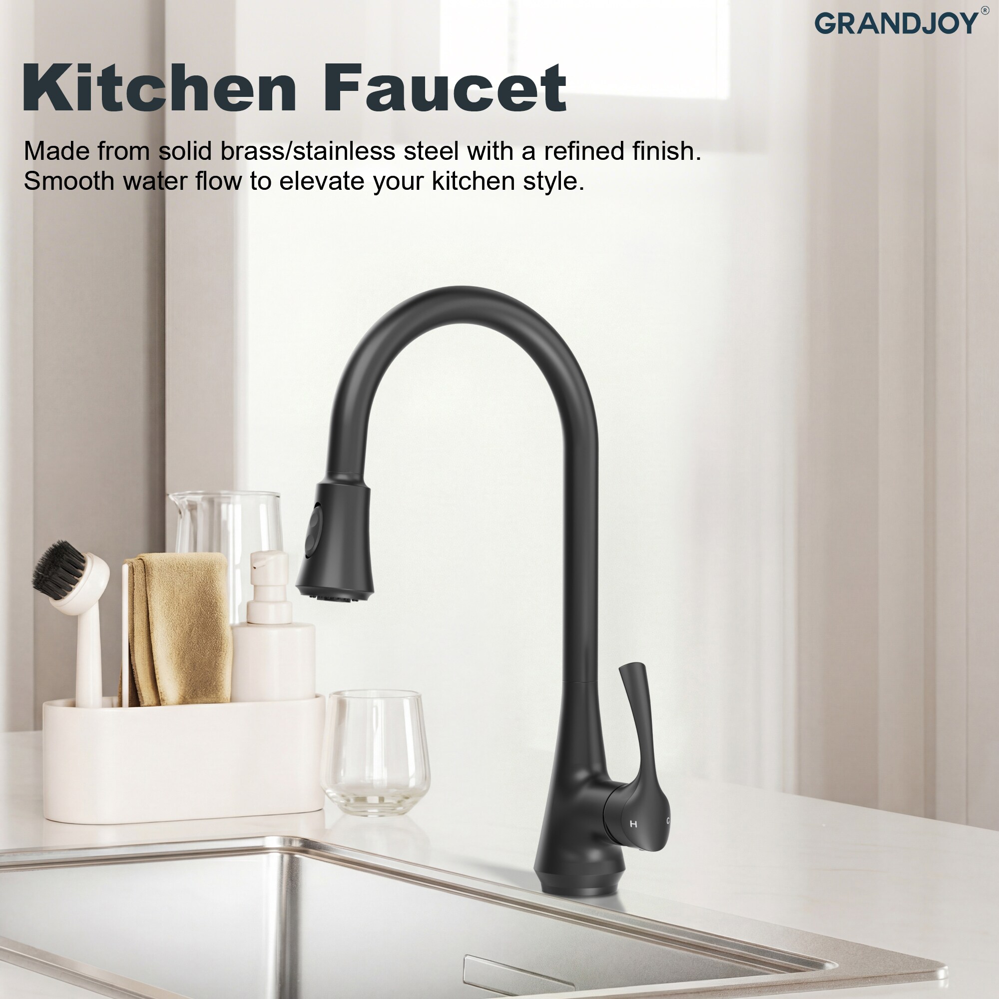 GRANDJOY GJ12-KF98K-BL Kitchen-Faucets - View #8