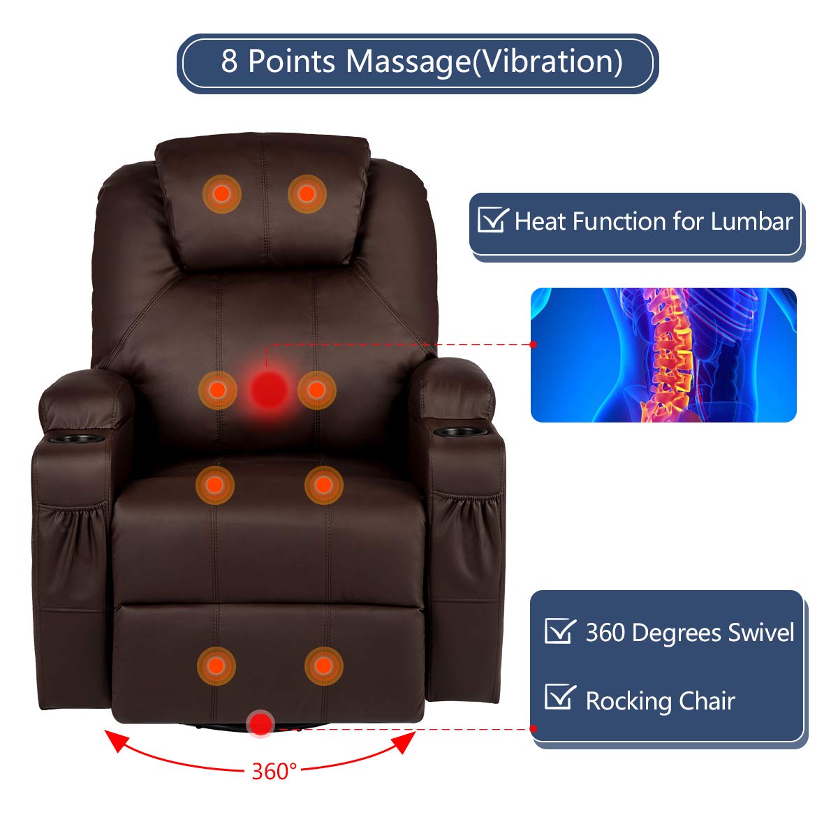 AECOJOY 13003UBR-LS01 recliners - View #3
