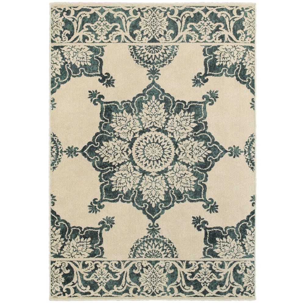 Archer Lane Redan 4 x 6 Green Medallion Global Area Rug in the Rugs ...