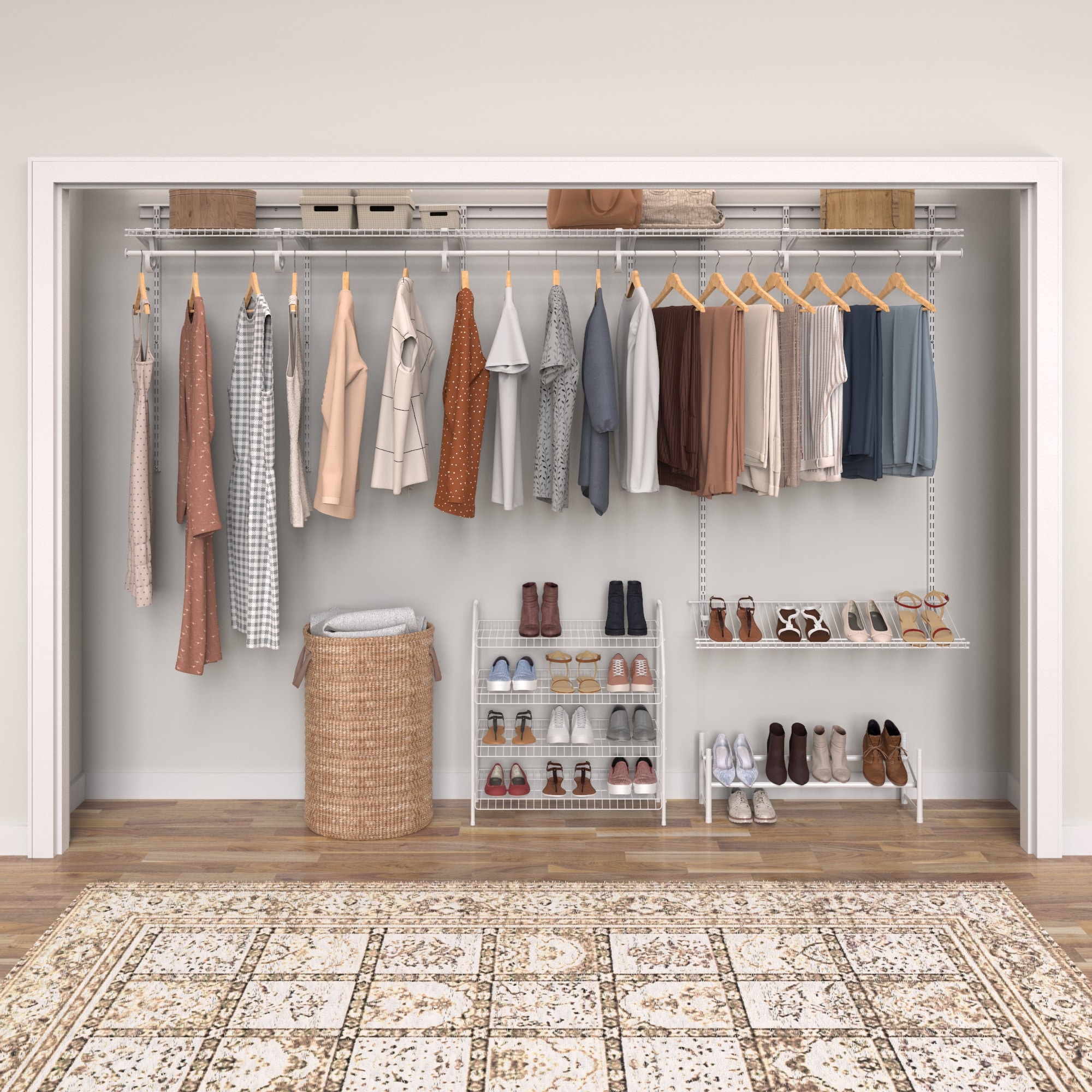 Isa Closet System Max - Shoe Storage, Shelves and Drawers