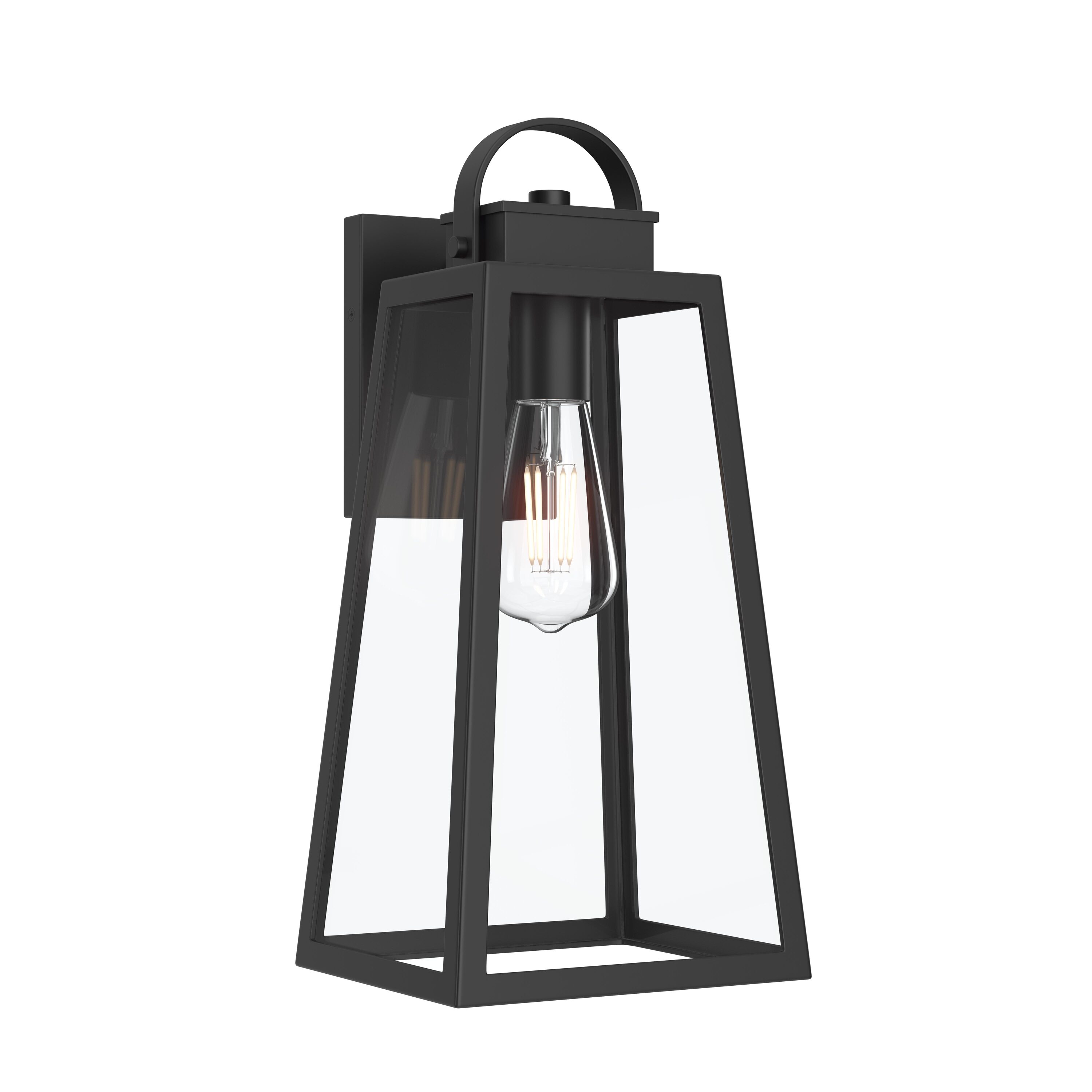 Progress Lighting Hedry 16 In. Matte Black 1-Light Hardwired Large ...