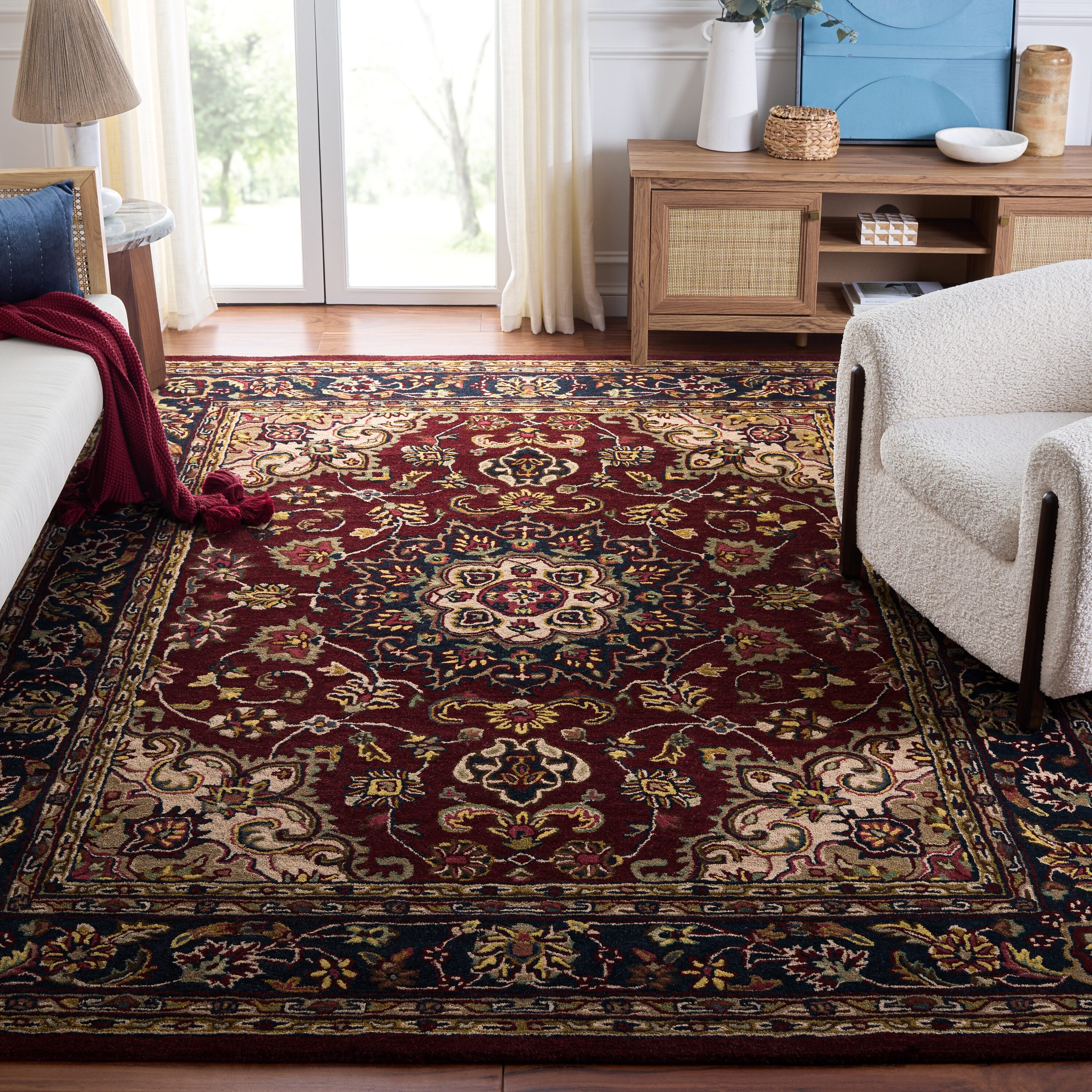 Classic Tufted Rug 362A Brg/Nv 9in-6ft x 13in-6ft Rug