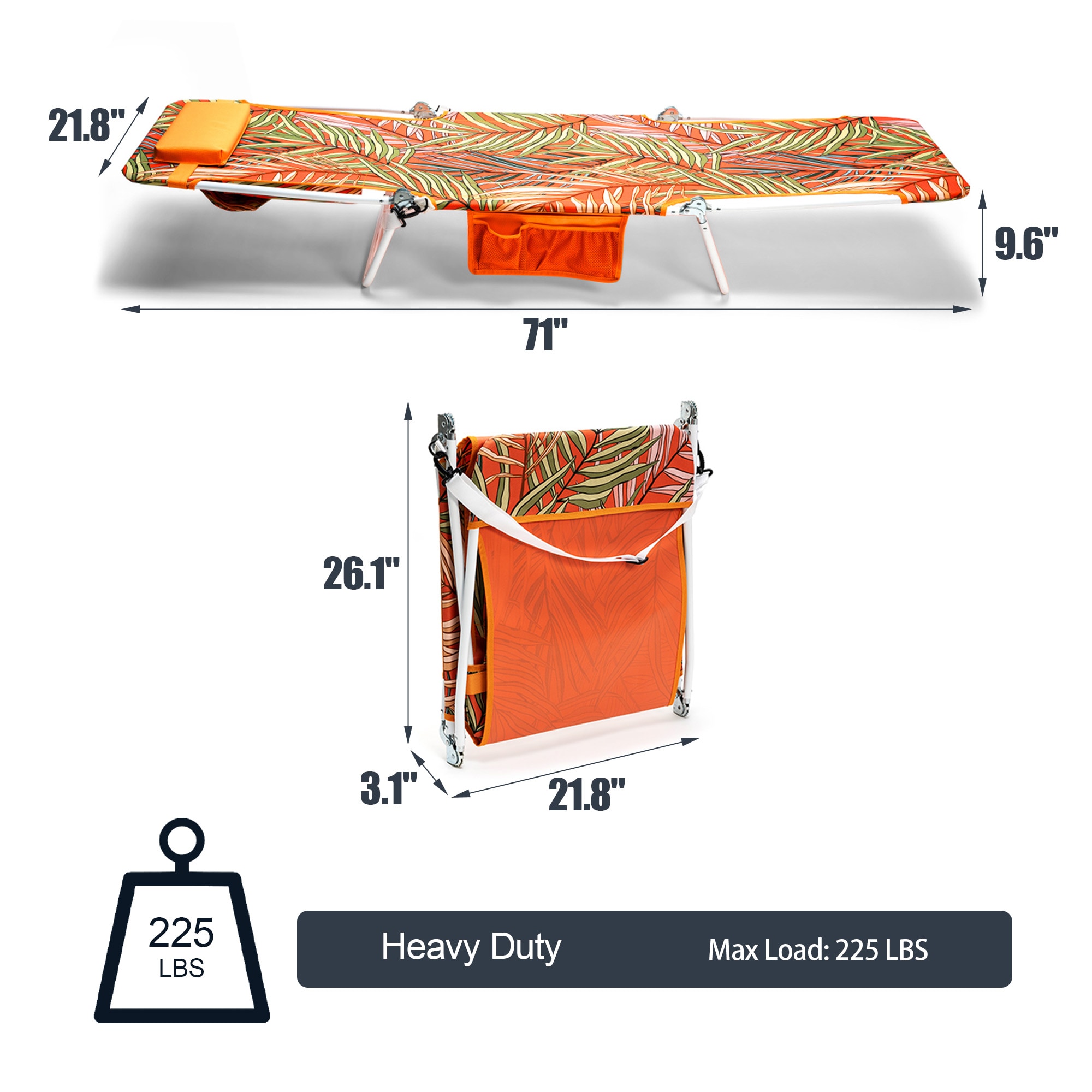 Clihome CL-CCAB2019XOG1 Beach-Camping-Chairs - View #4