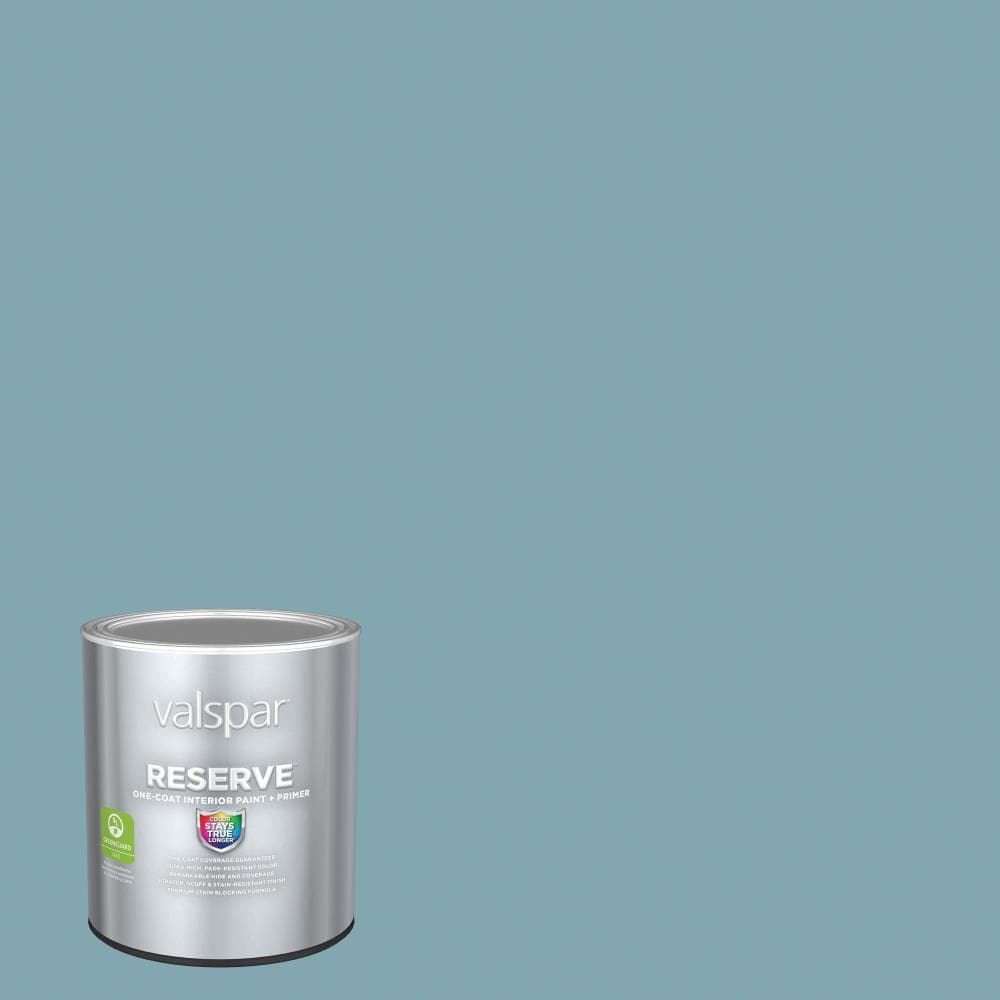 Valspar 5001-5C-2916562 Reserve Flat Lucy Blue 5001-5C Latex Interior Paint Paint + Primer ( 1-quart )