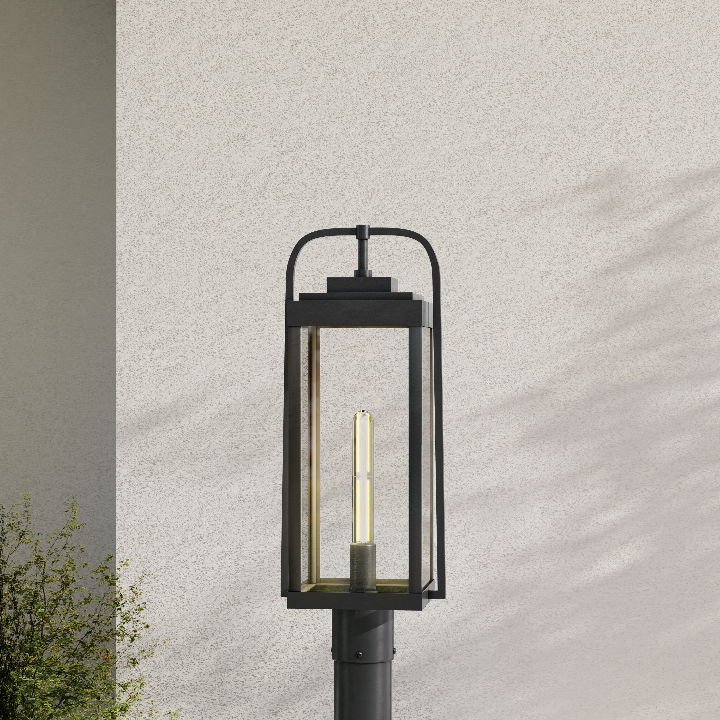 Progress Lighting P540090-031 Walcott 21.37-in Textured Black Traditional Outdoor Light post lantern