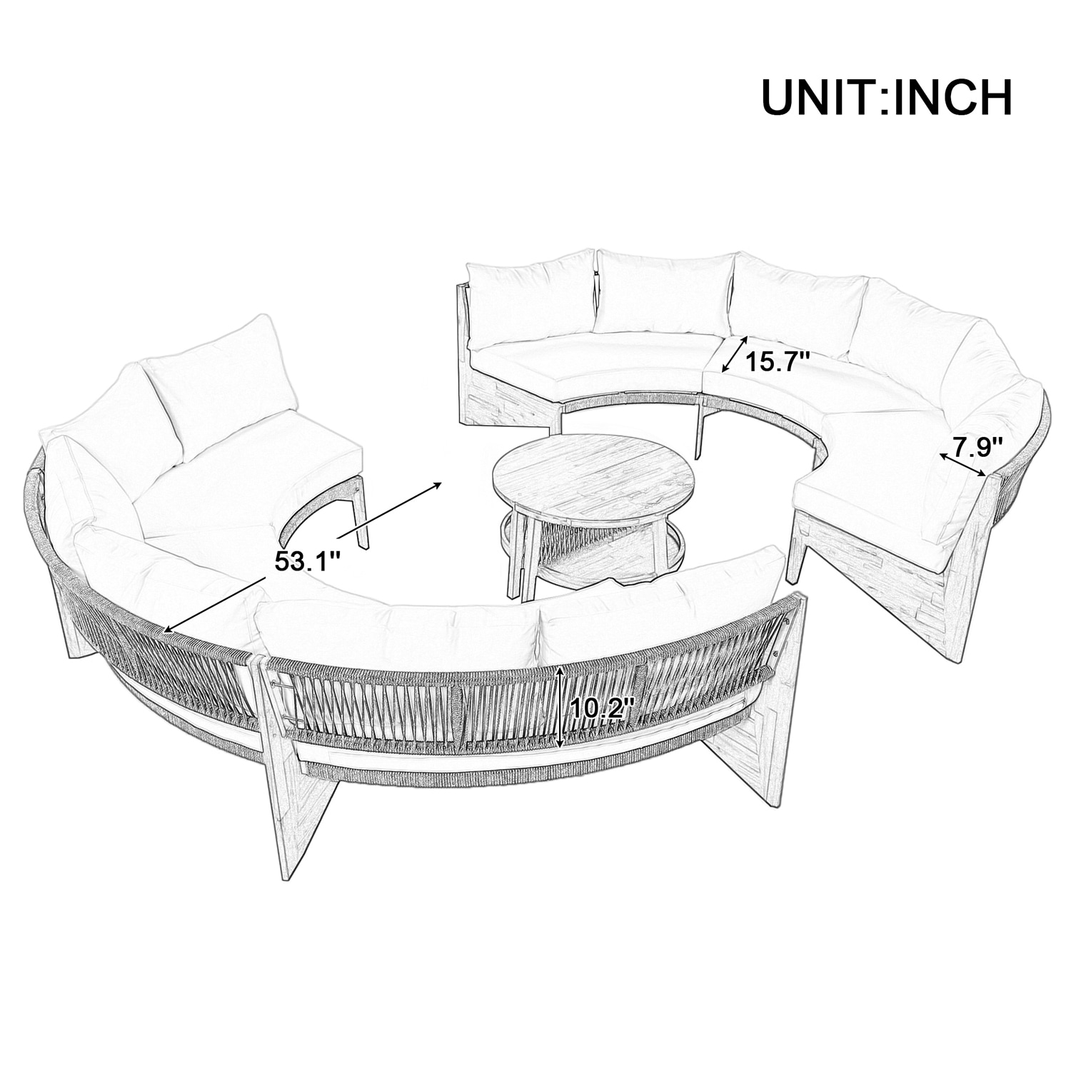 SINOFURN SYA020068BK Patio-Sofas-Daybeds - View #20