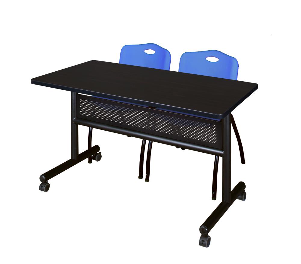 Regency MKFTM4824MW47BE Training Brown 4-Person Training Table (48-in W x 29-in H)