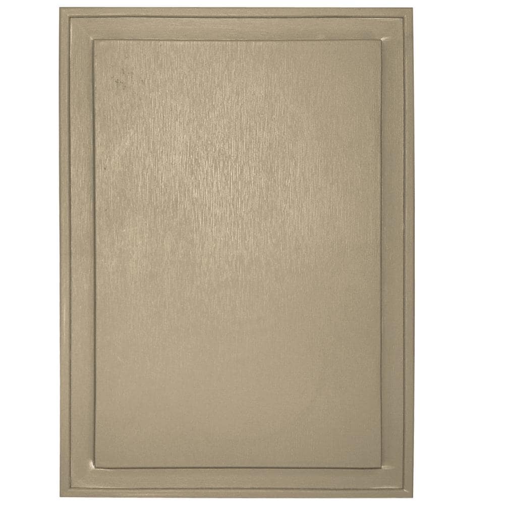Builders Edge 130120009013 10-in x 14-in Light Almond Vinyl Universal Mounting Block