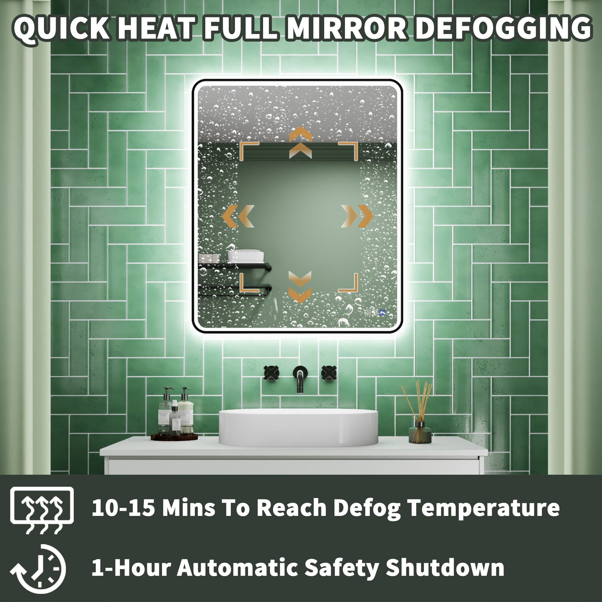ExBrite EXBMV83036 Framed-Bath-Mirrors - View #9