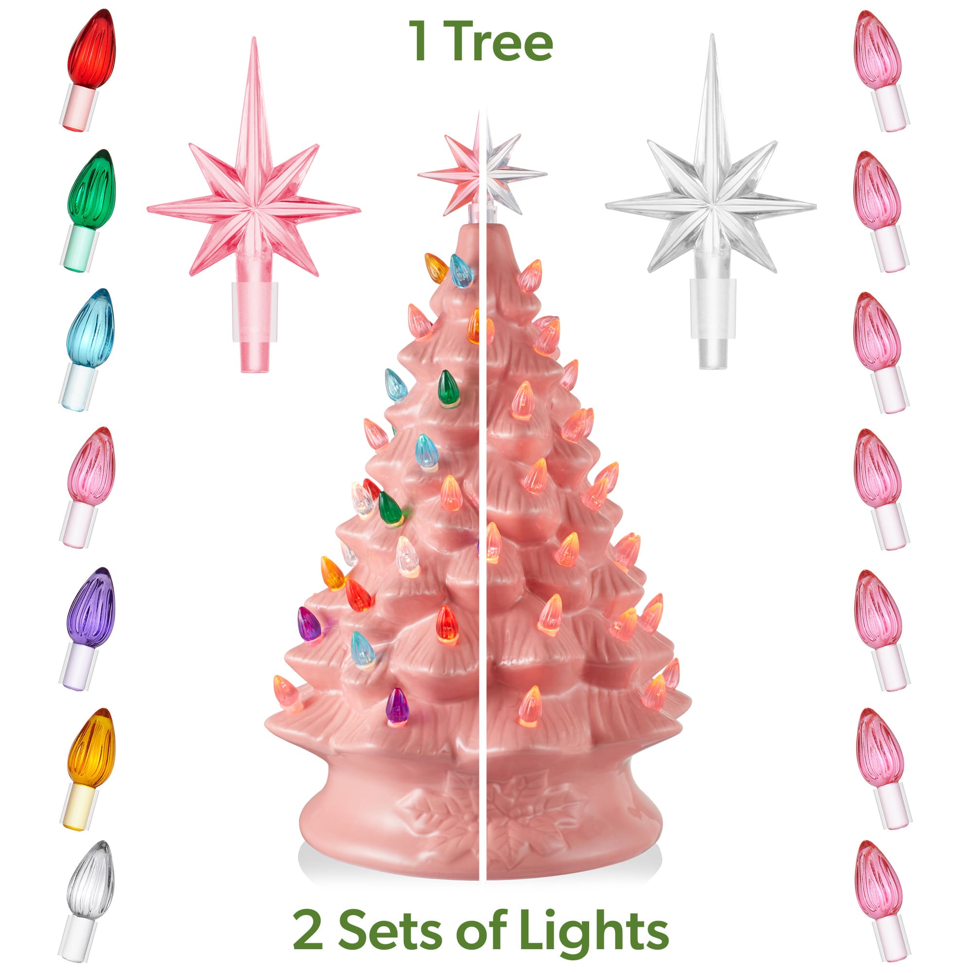 Casafield SZN-TR-927-PINK Artificial-Christmas-Trees - View #2