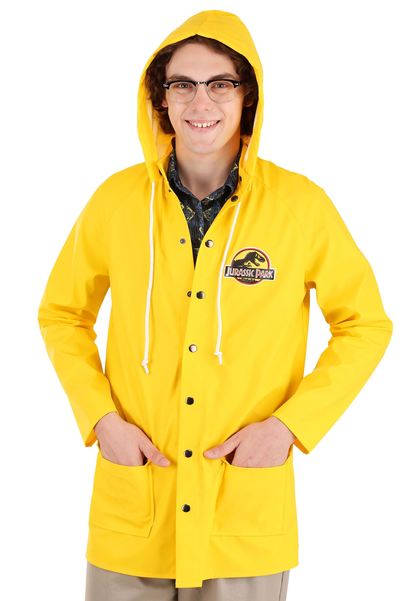 HalloweenCostumes.com FUN Costumes Jurassic Park Yellow Raincoat Costume Jurassic Park Costumes X-Small