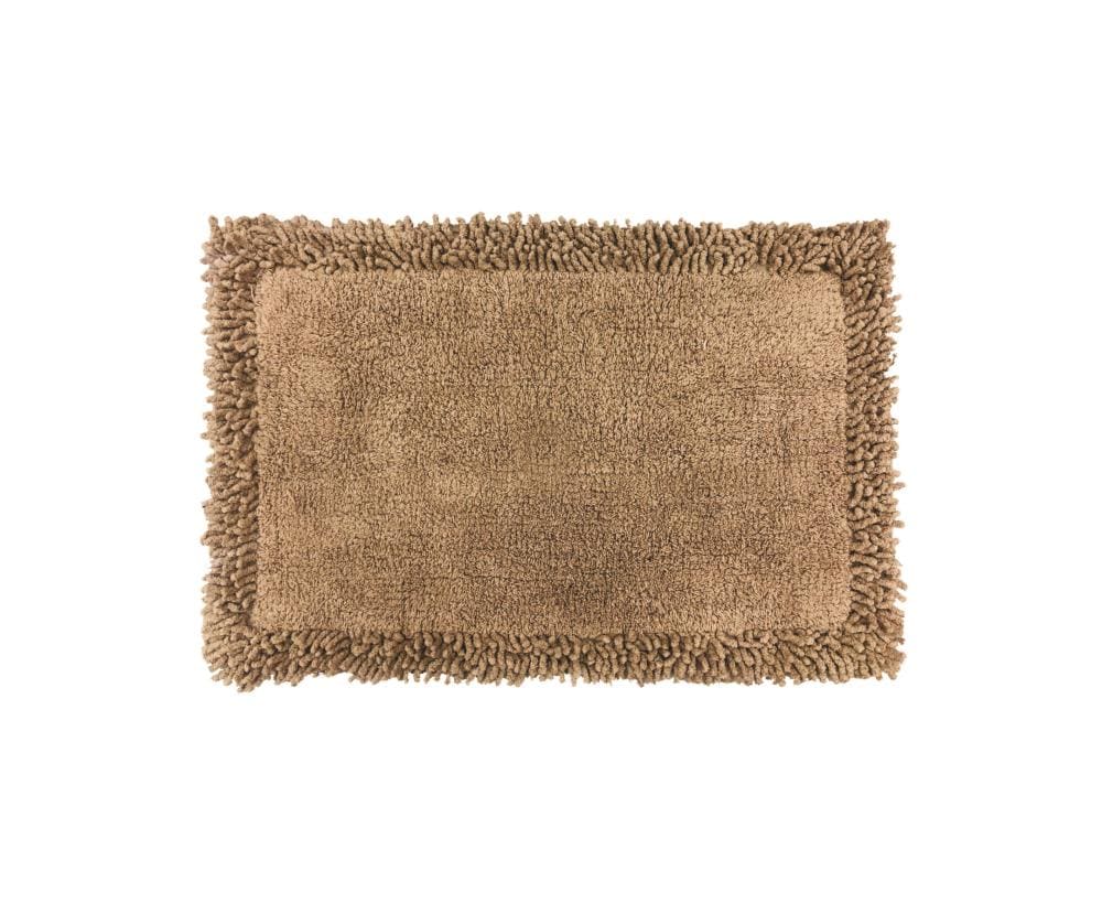 Olivia Gray Seville Cotton Chenille Bath Rug 17-in x 24-in Taupe ...