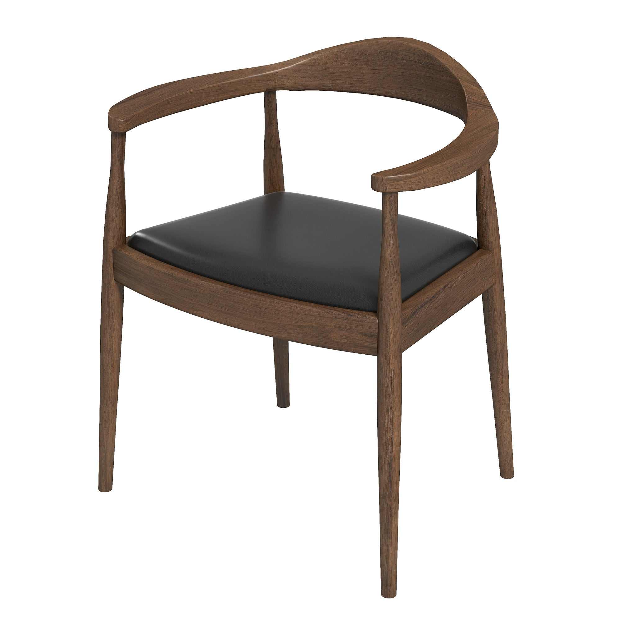 Vynxaria LEXY0798-DJKC-CY140 Black MidCentury Dining Chairs for Versatile Spaces