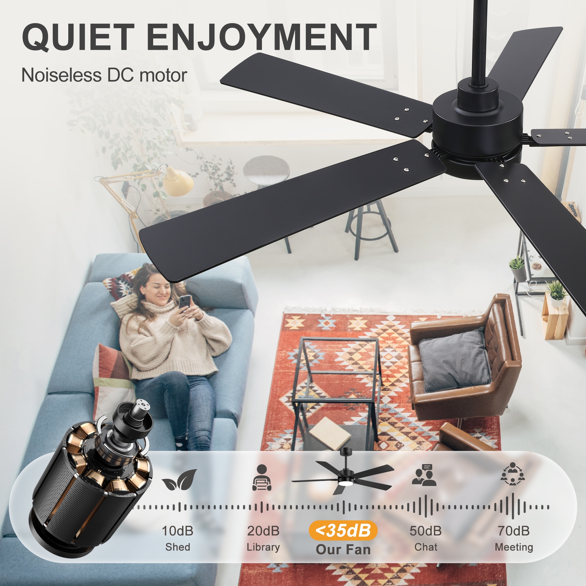 Breezary 33061-BK Ceiling-Fans - View #7