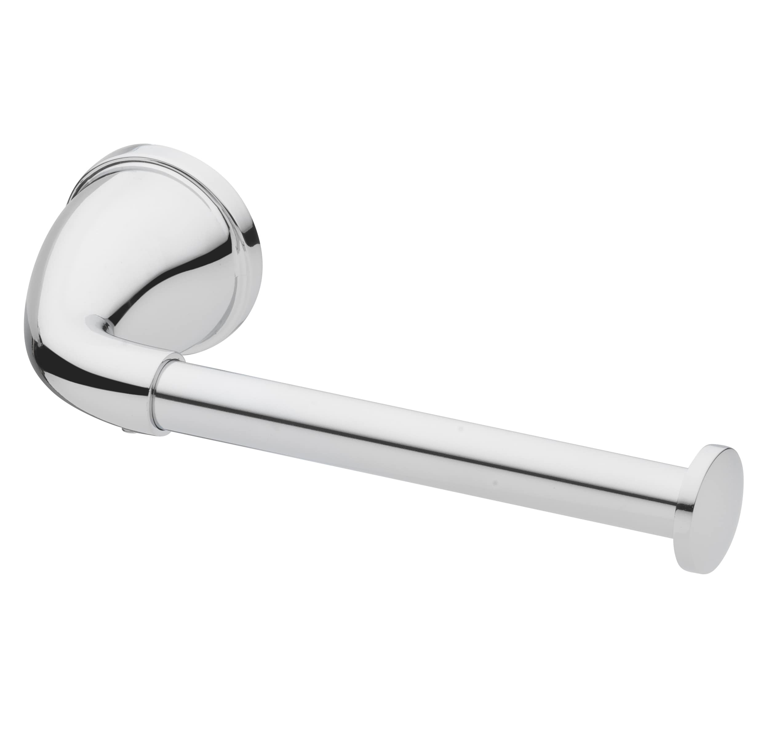 Project Source Dover Chrome Wall Mount Single Post Toilet Paper Holder in  the Toilet Paper Holders department at