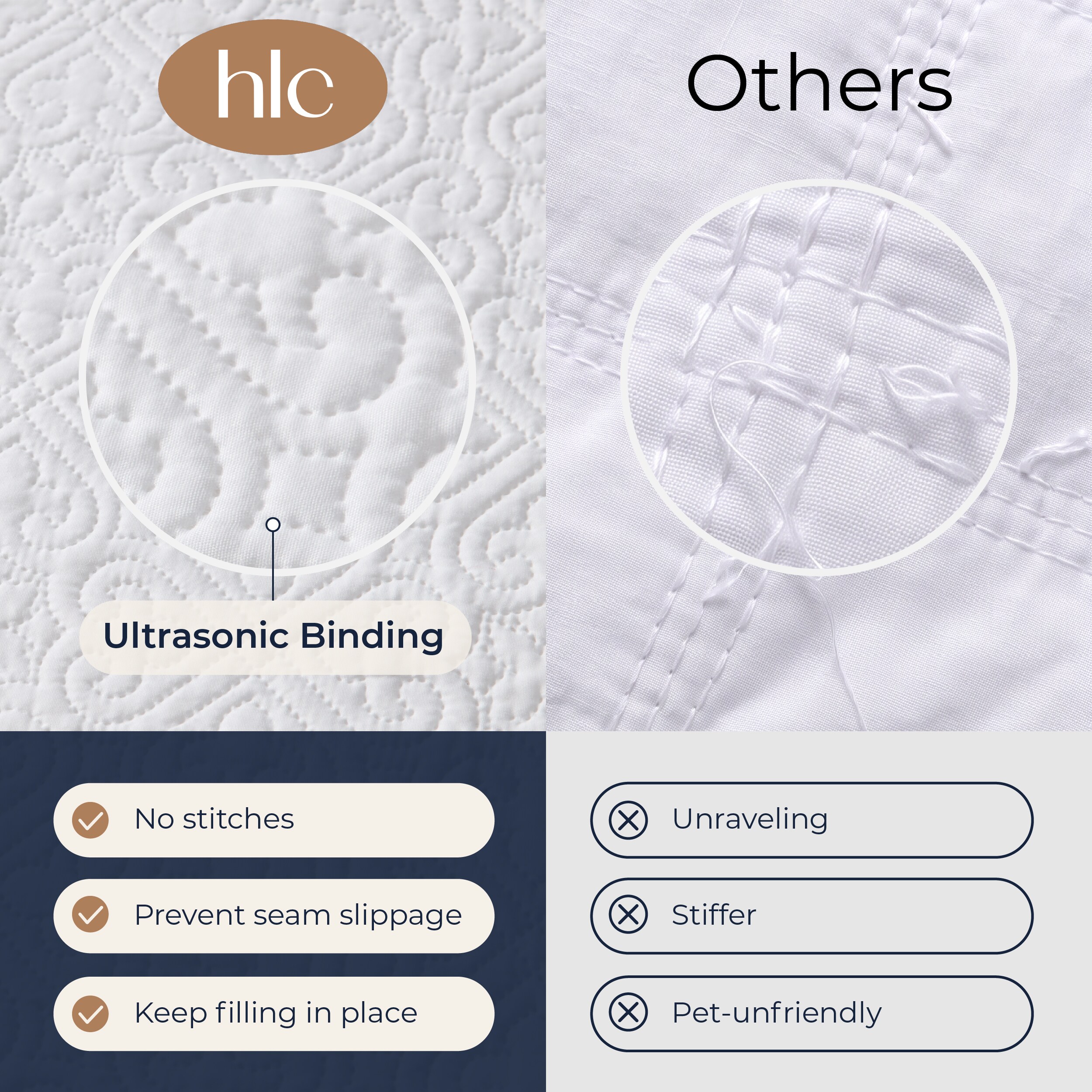 HLC LRNZ-KG-WHT Comforters-And-Bedspreads - View #5