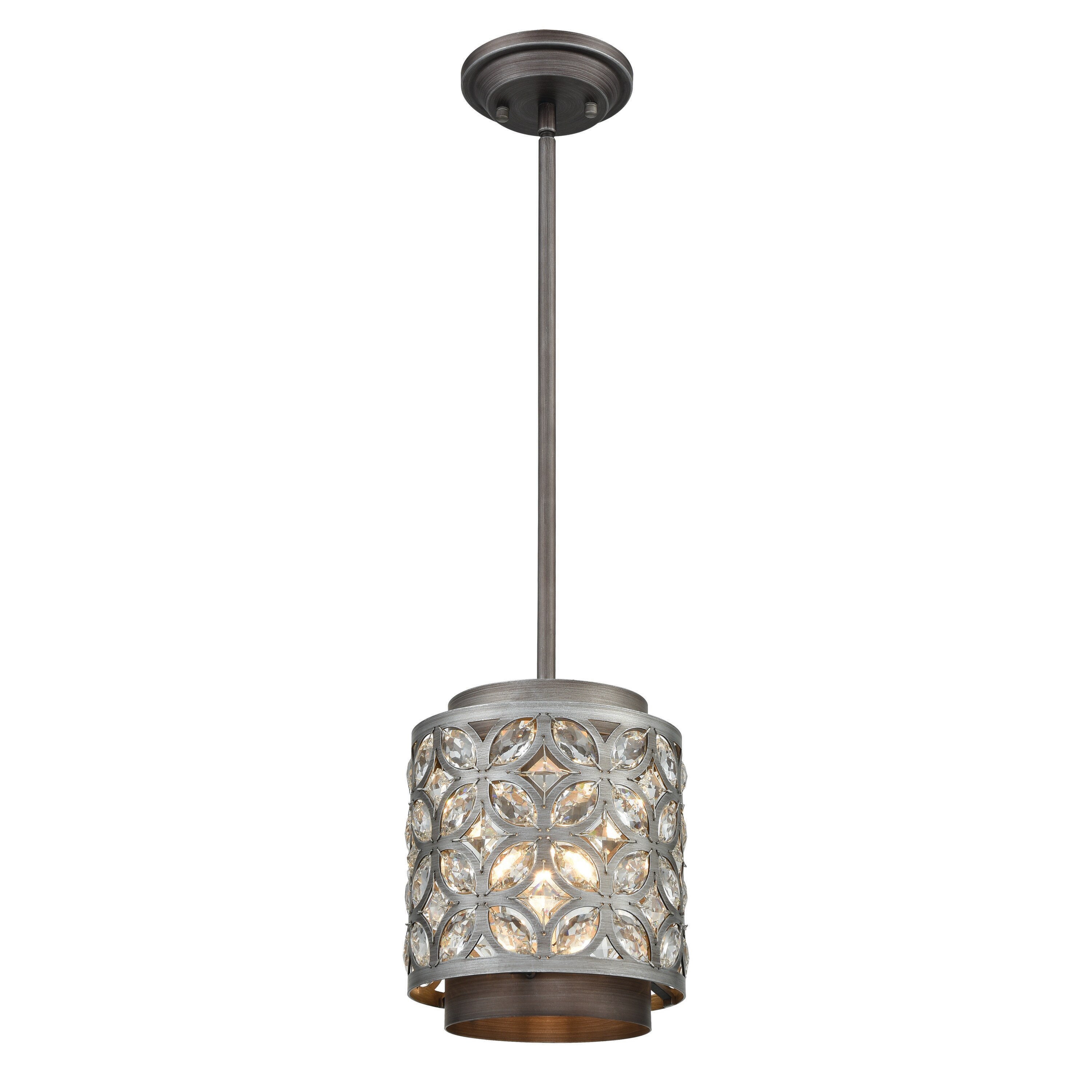 Westmore by ELK Lighting LW-20231804341 Jackson Weathered Zinc Traditional Linear Mini Hanging Pendant light