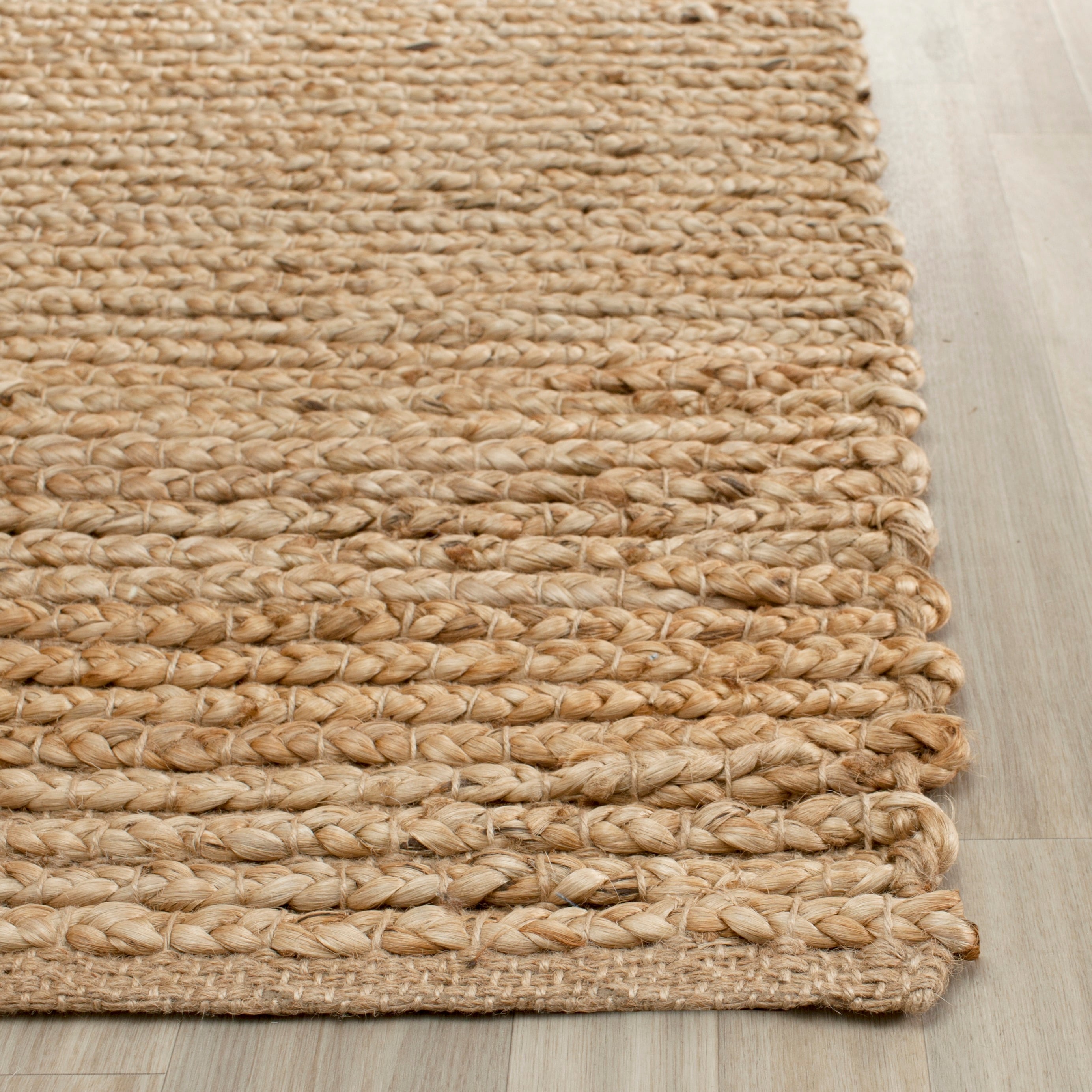 Coastal Charm Handwoven Jute 8' x 10' Natural Area Rug
