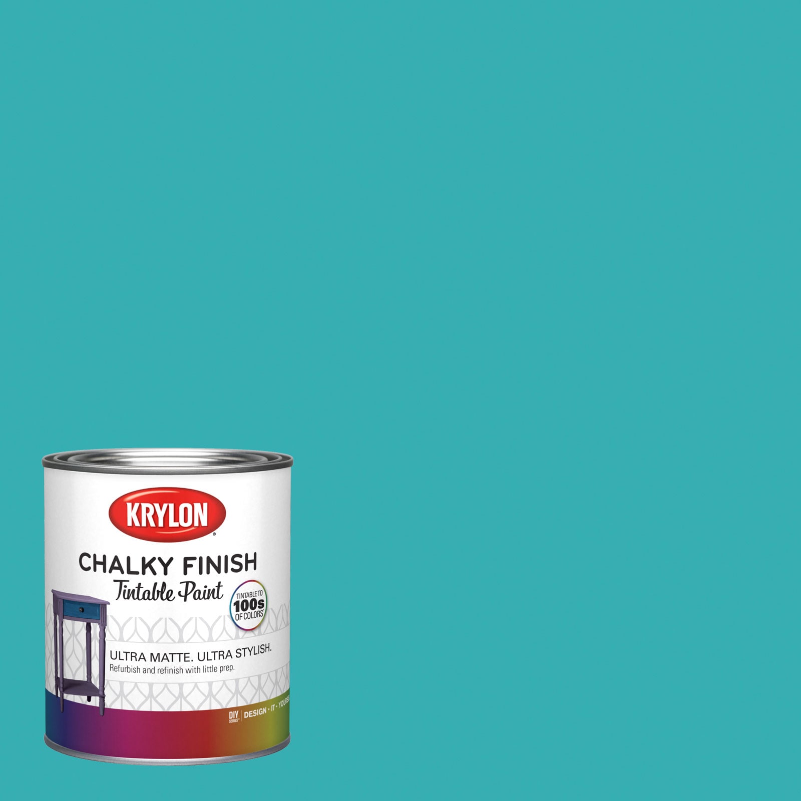 Krylon 5005-10B-1693212 Water-based Rushing Stream 5005-10b Chalky Paint (1-quart)