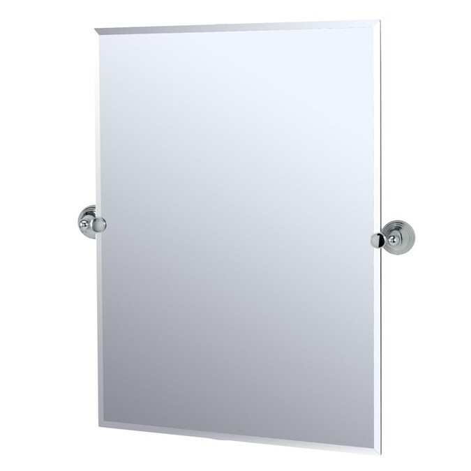 Gatco Charlotte 28 In Chrome, Rectangular Tilting Frameless Bathroom Mirror