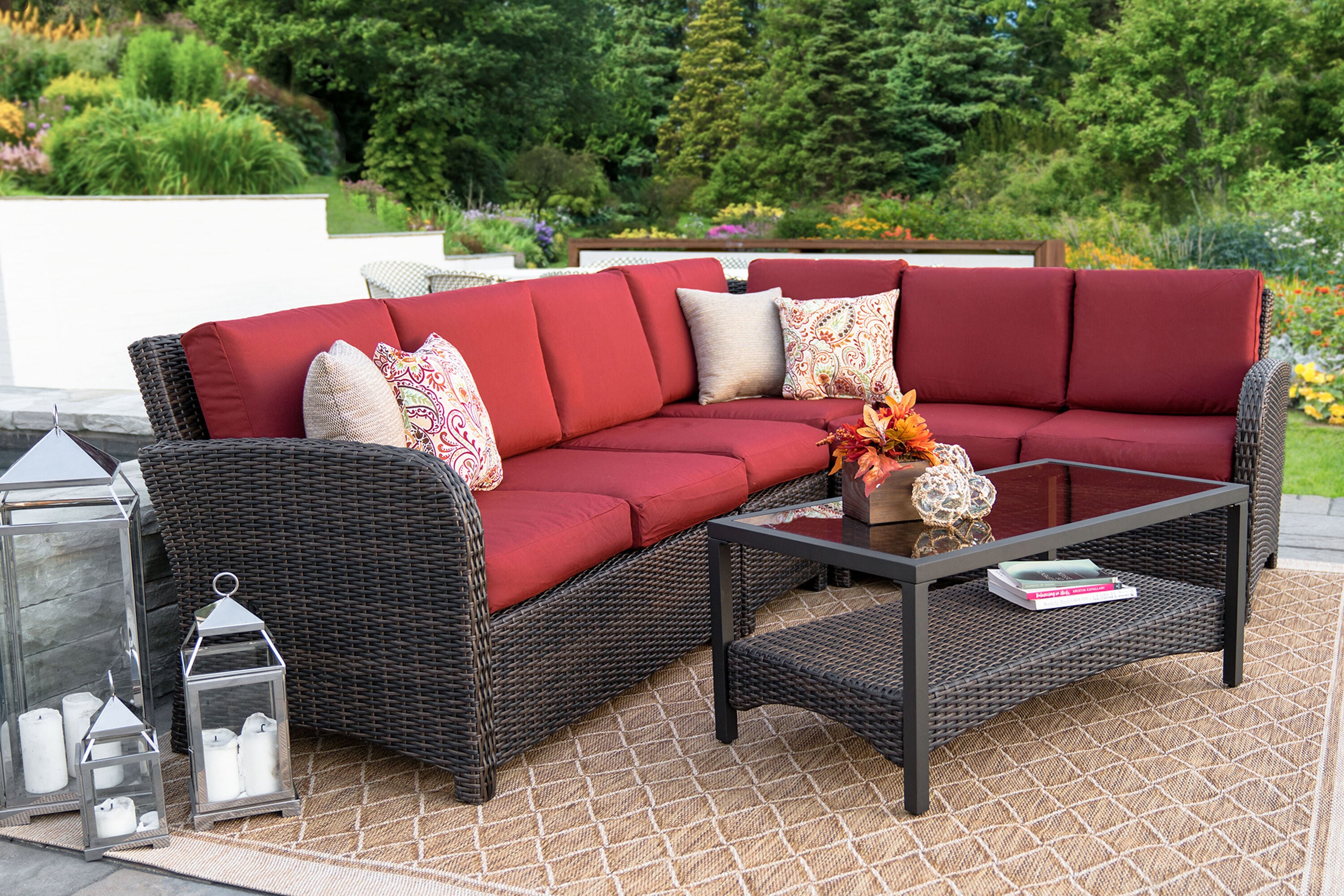 Leisure Made 779665-RED Patio-Sofas-Daybeds - View #3