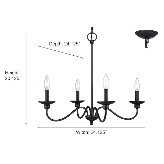 Millennium Lighting Delvona 4-Light Modern Gold Modern