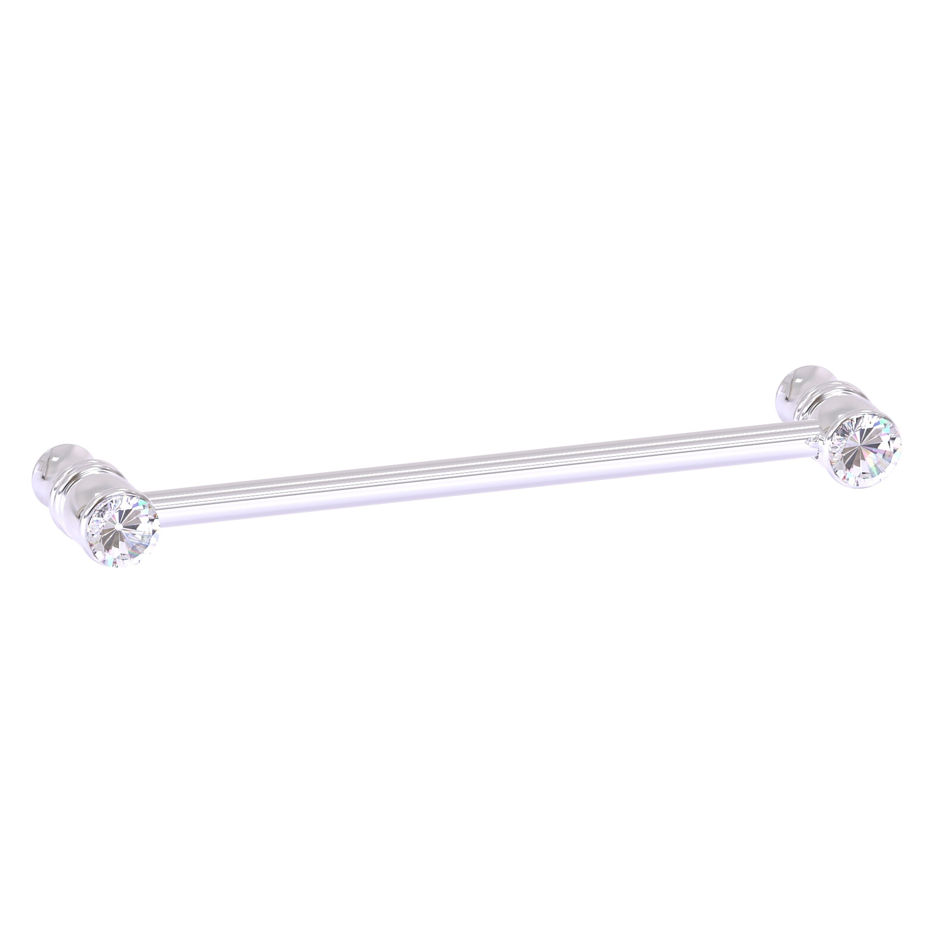 Allied Brass CC-30-6-PC Carolina Crystal 6-in , Polished Chrome Dual Mount Cylindrical Bar For Use on Appliances Drawer Pulls